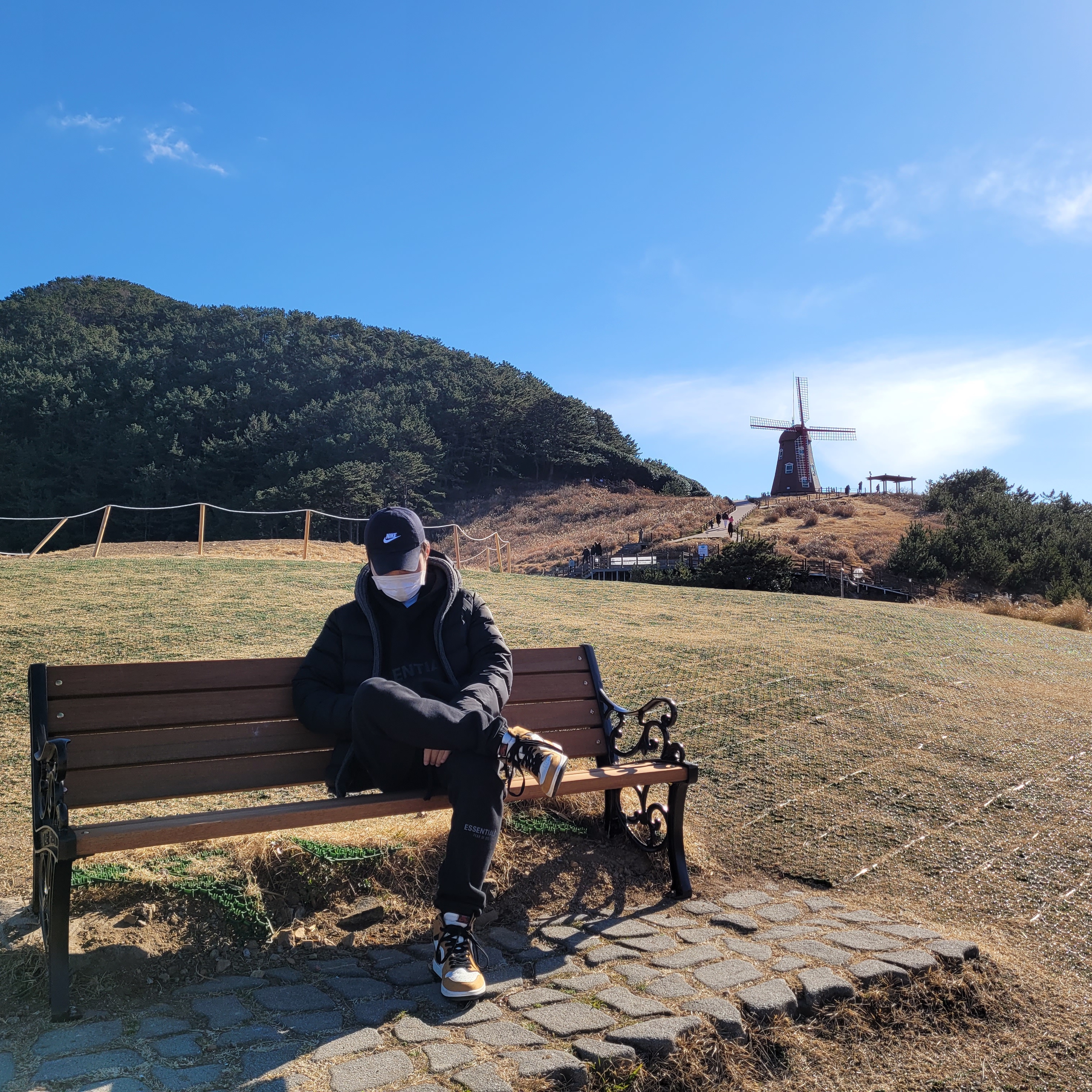 Jordan 1 Retro High Rookie of the Year, Essentials Sweatpants Dark Slate/Black 2020 착용 스타일