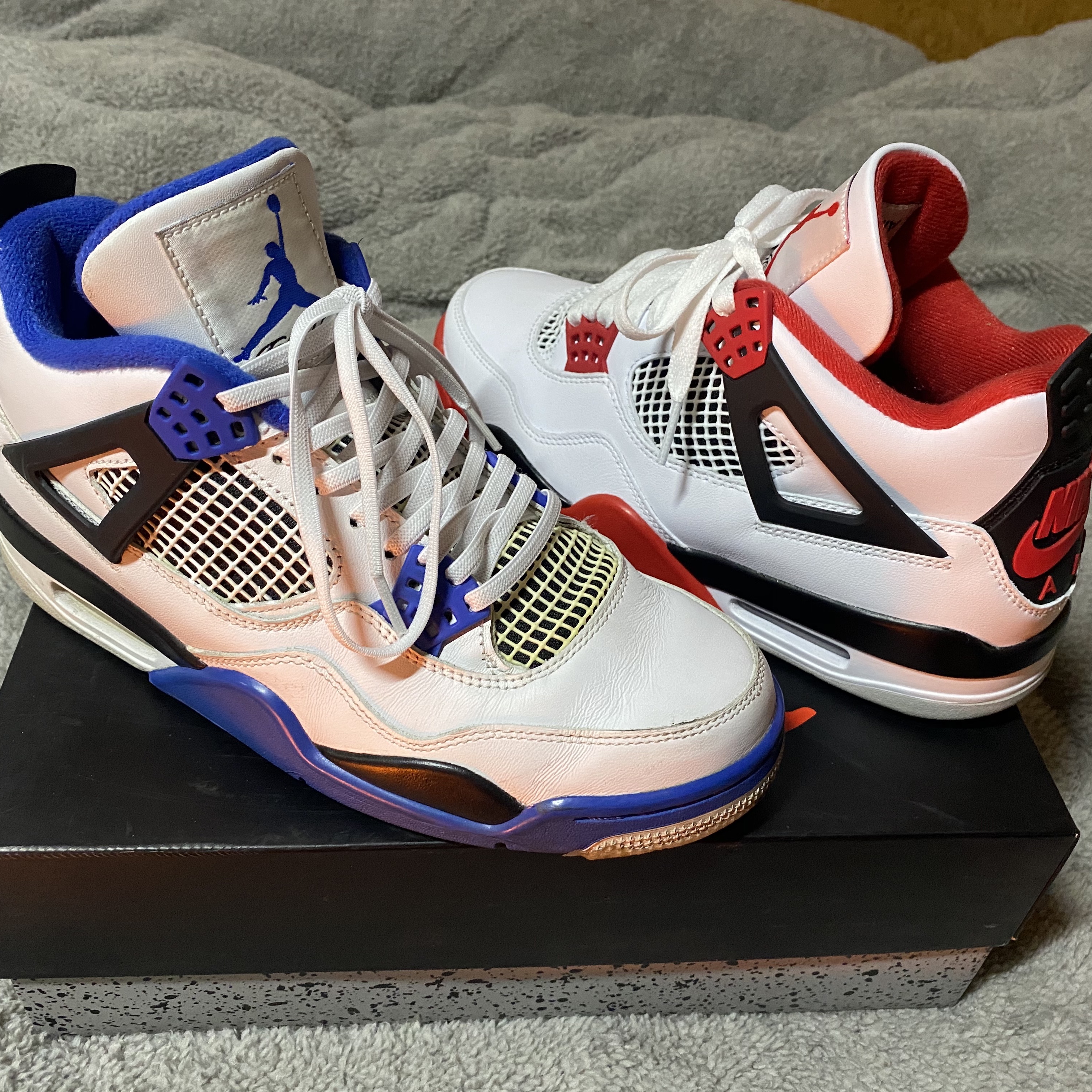 Jordan 4 Retro Motorsports 2017, Jordan 4 Retro OG Fire Red 2020 착용 스타일