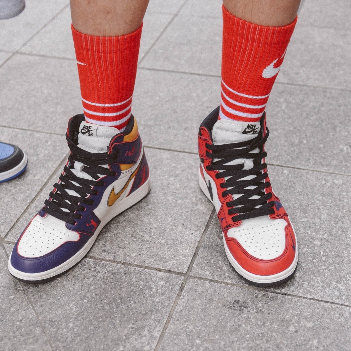 Jordan 1 Retro High OG Defiant SB LA to Chicago 착용 스타일 - 3