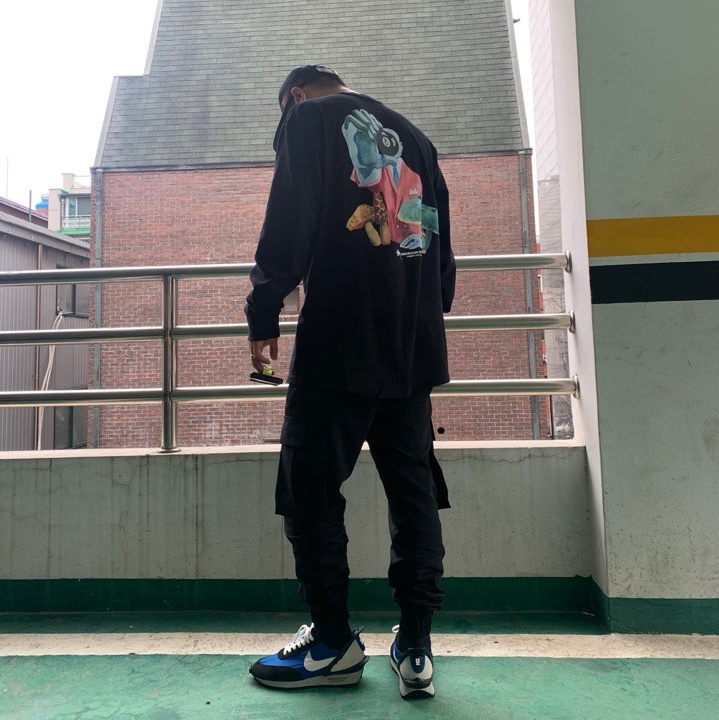 Nike x Undercover Daybreak Blue Jay 착용 스타일