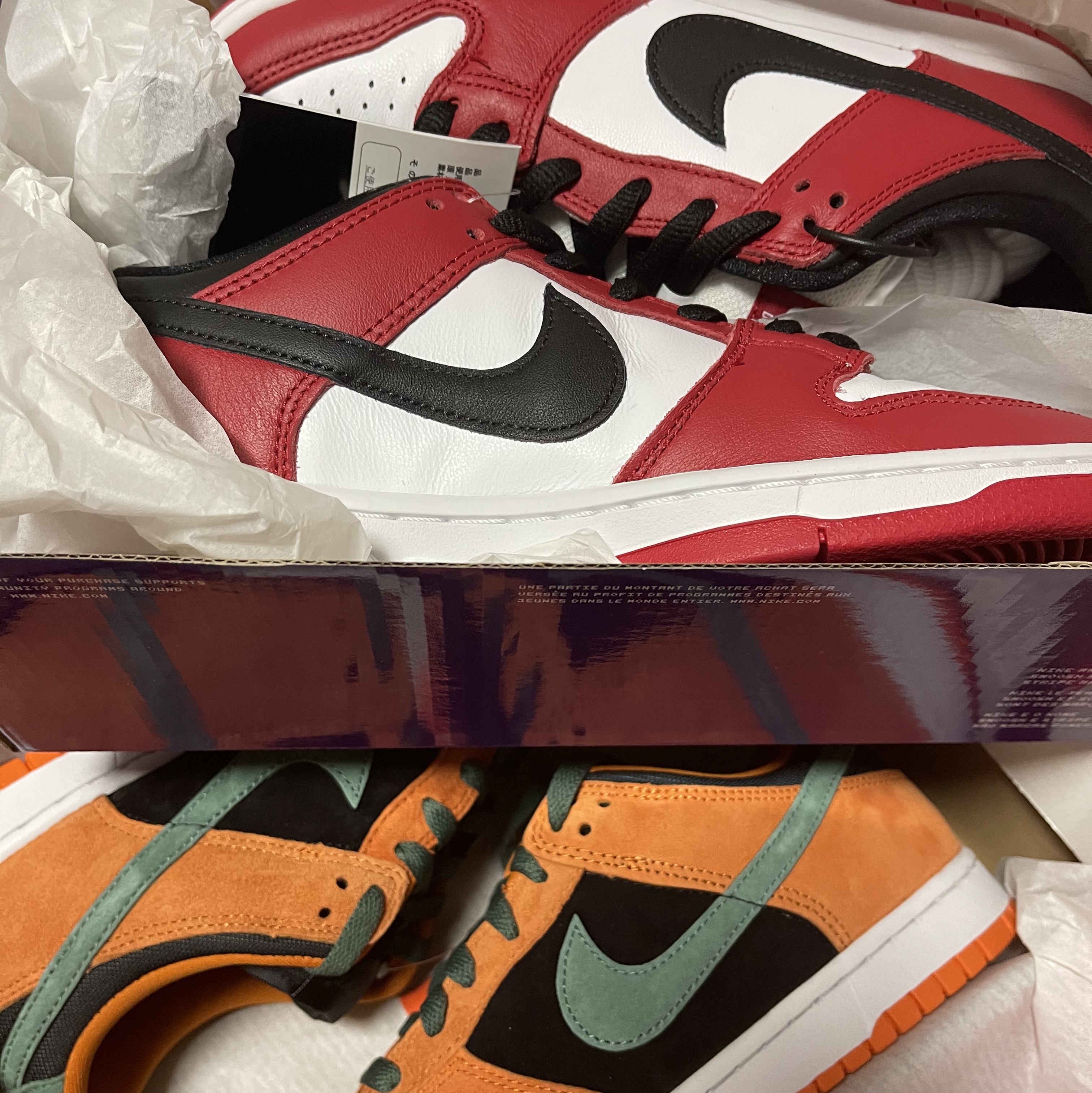 Nike Dunk Low SP Ceramic, Nike SB Dunk Low Pro Chicago 착용 스타일