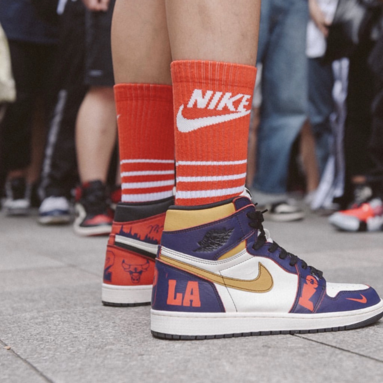 Jordan 1 Retro High OG Defiant SB LA to Chicago 착용 스타일 - 2