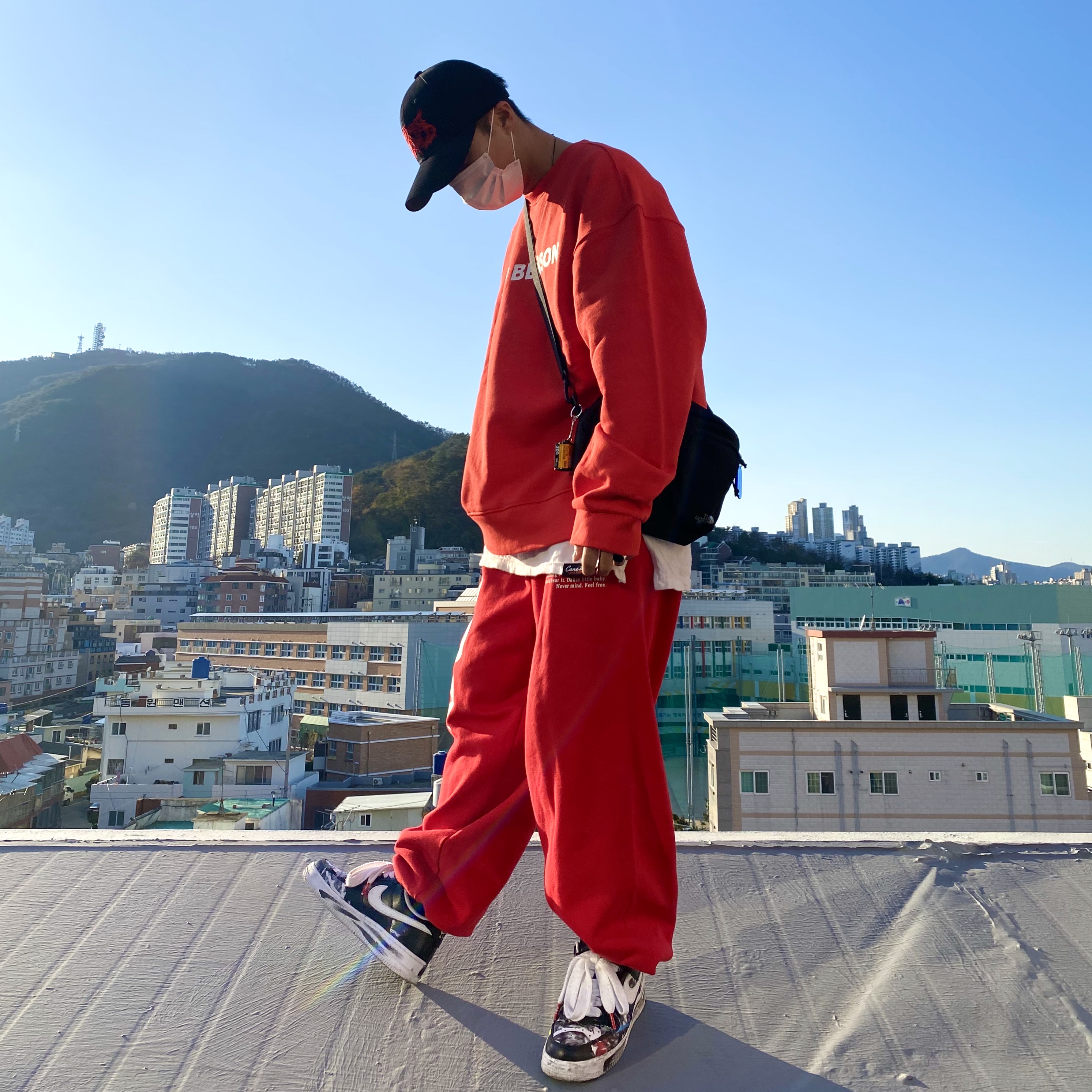 Nike x Peaceminusone Air Force 1 Low Para-Noise 착용 스타일 - 1