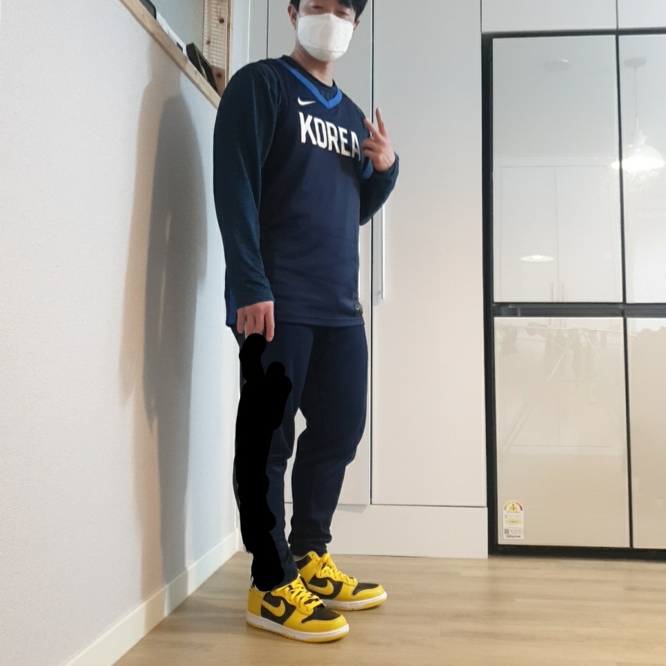 Nike Dunk High SP Varsity Maize 착용 스타일