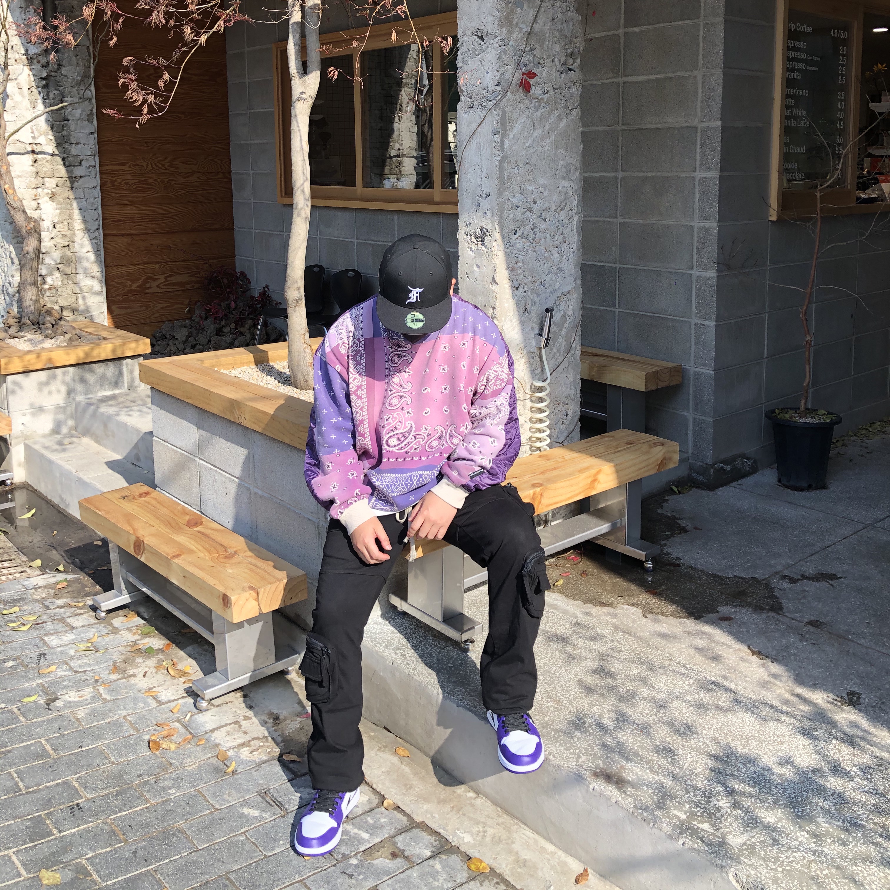 Jordan 1 Low Court Purple 2020 착용 스타일
