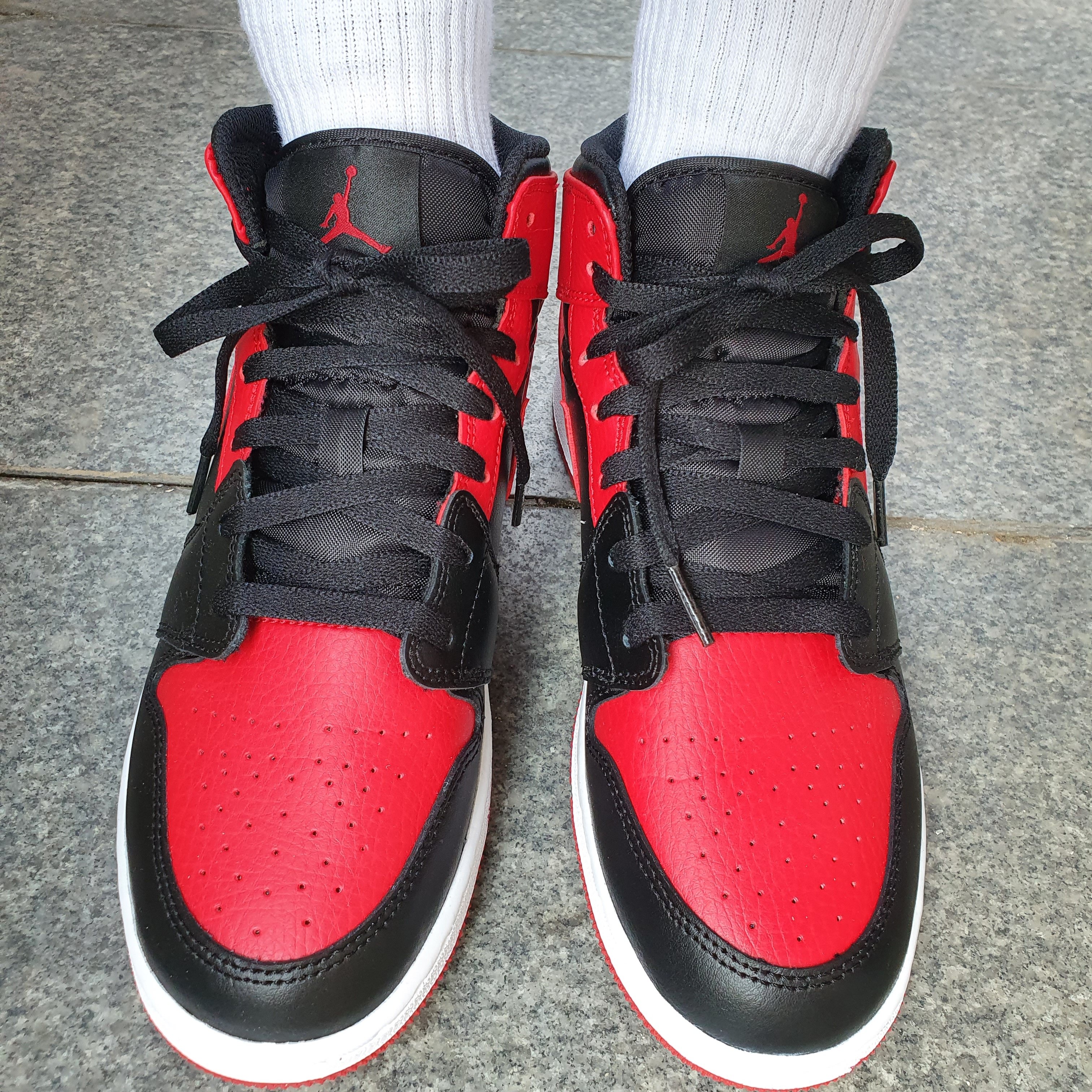 (GS) Jordan 1 Mid Bred Banned 2020 착용 스타일 - 2
