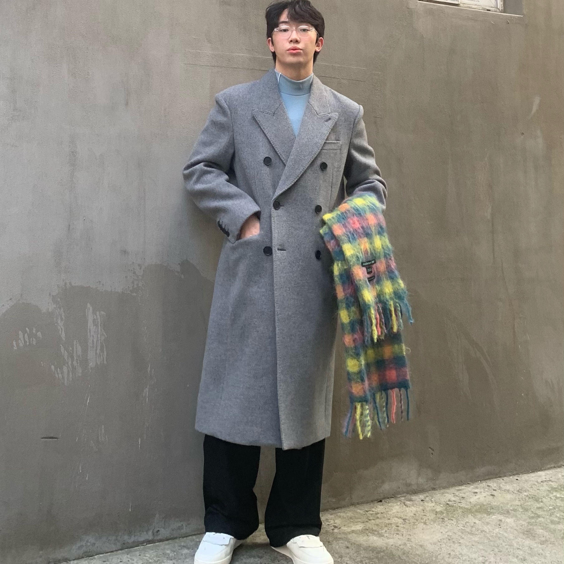 Nike x Comme des Garcons Homme Plus Air Force Mid White 착용 스타일