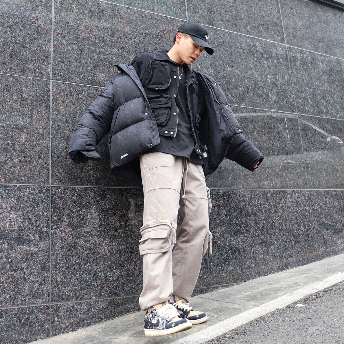 Nike x Travis Scott SB Dunk Low 착용 스타일