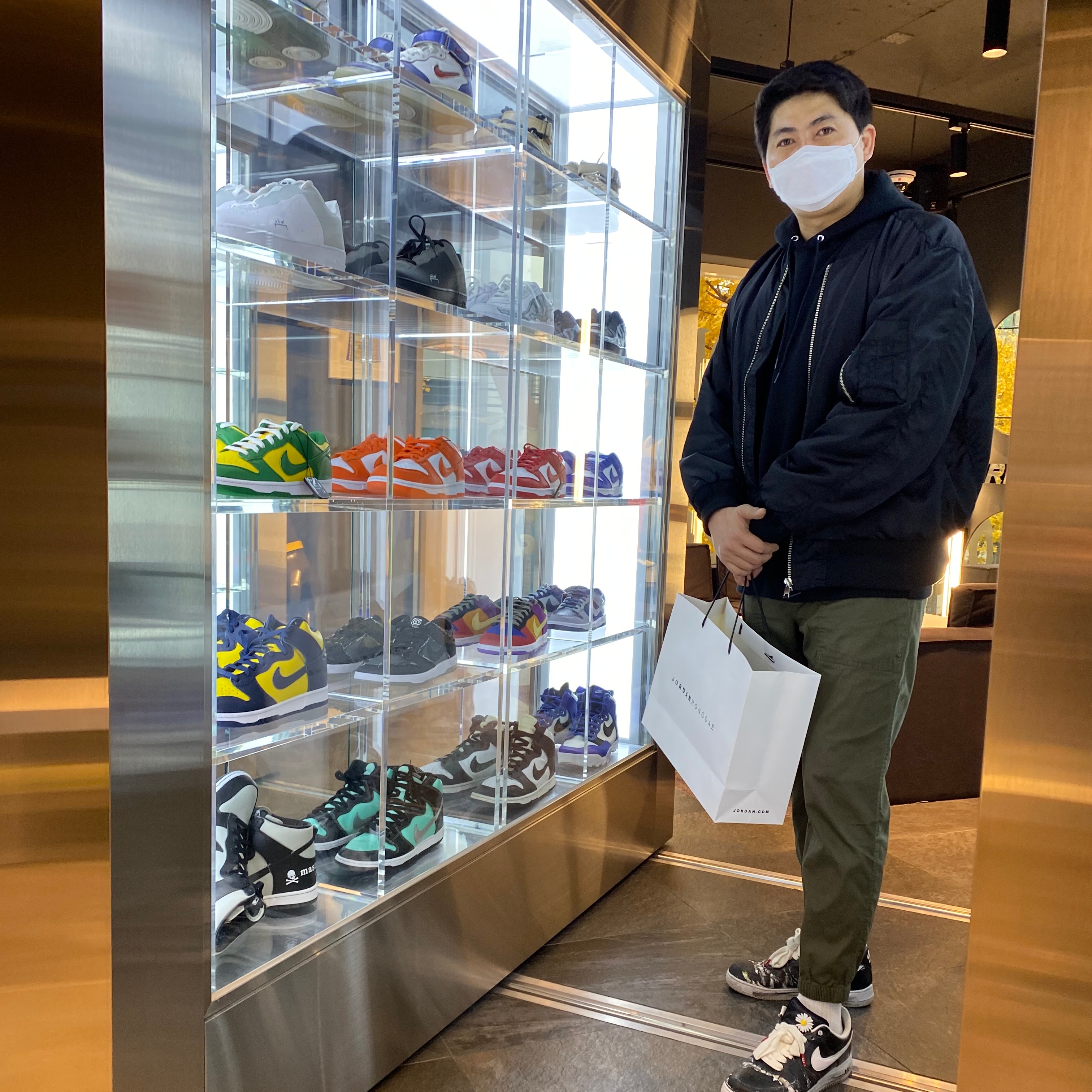 Nike x Peaceminusone Air Force 1 Low Para-Noise 착용 스타일