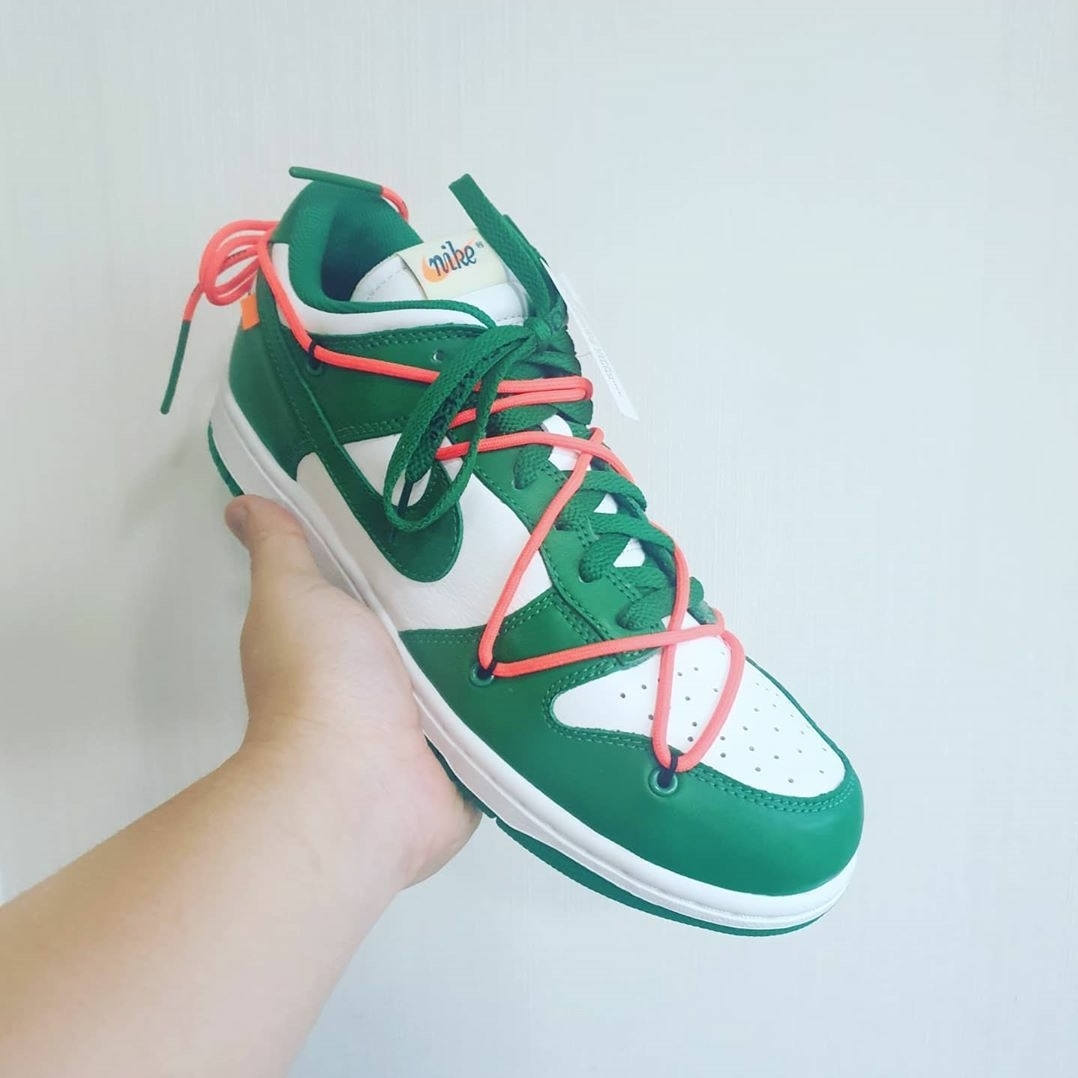 Nike x Off-White Dunk Low Pine Green, Nike x Travis Scott SB Dunk Low 착용 스타일 - 1