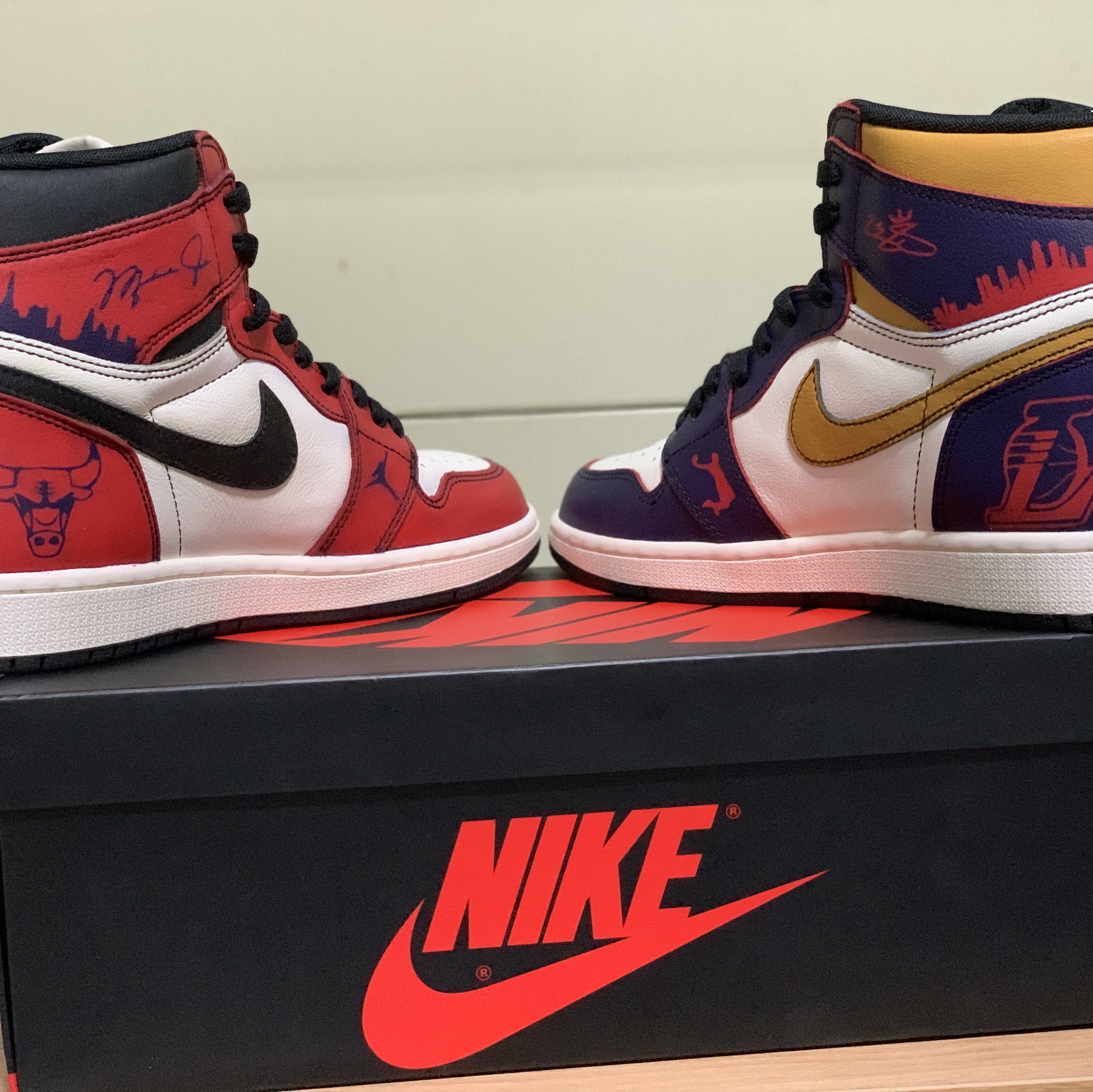 Jordan 1 Retro High OG Defiant SB LA to Chicago 착용 스타일 - 4