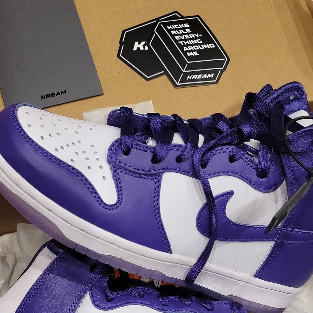 (W) Nike Dunk High SP Varsity Purple 착용 스타일