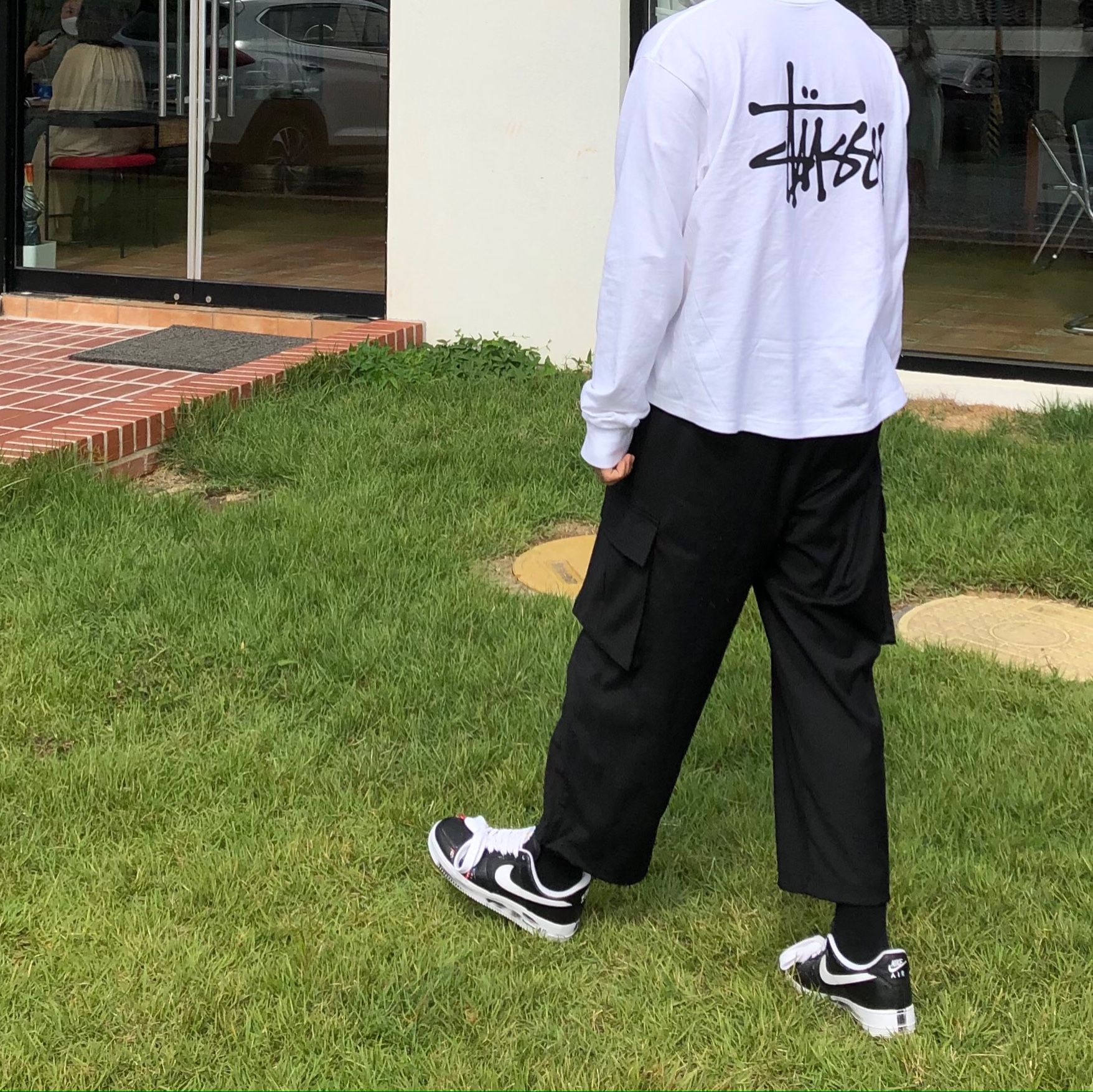 Nike x Peaceminusone Air Force 1 Low Para-Noise 착용 스타일
