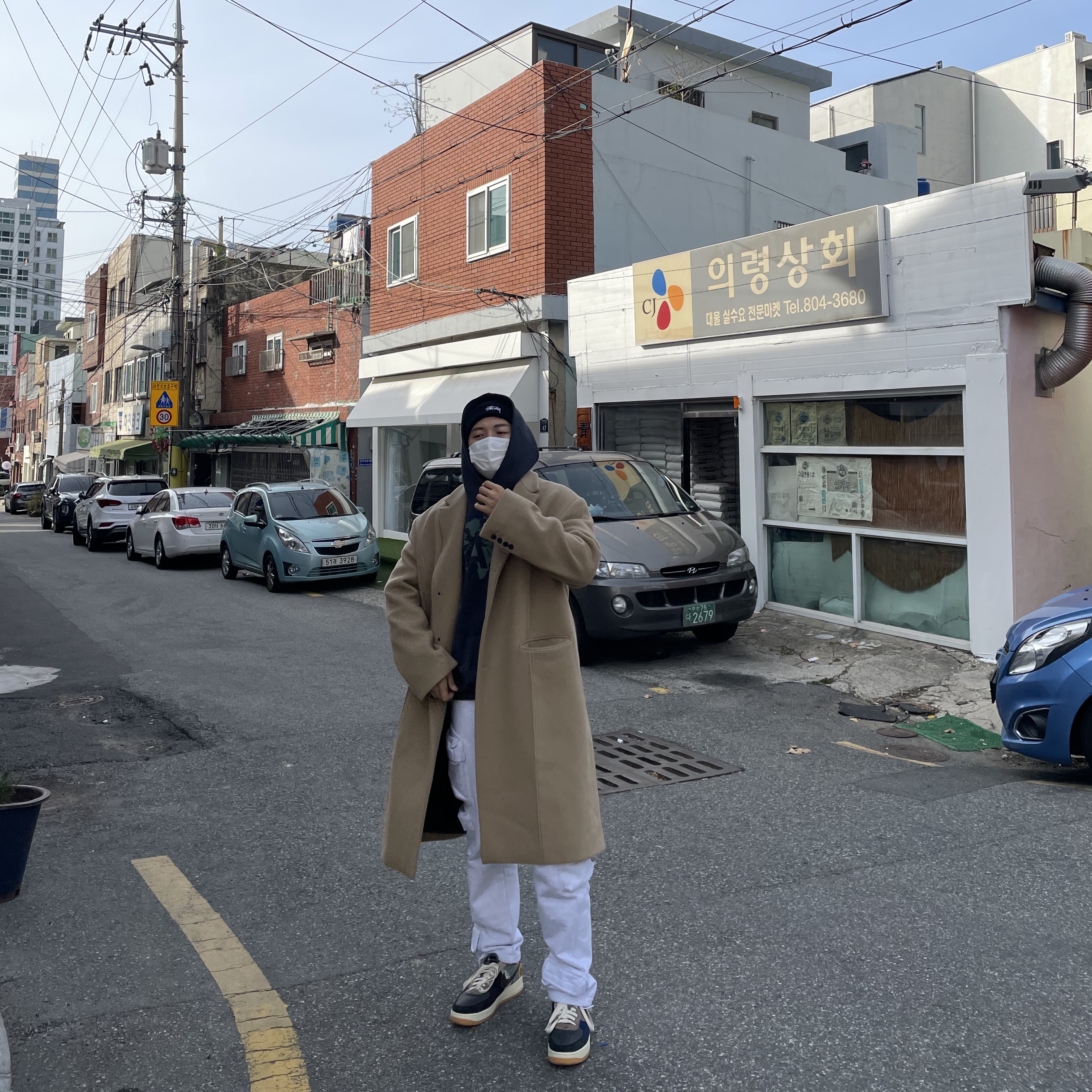 Nike x Travis Scott Air Force 1 Low Cactus Jack 착용 스타일