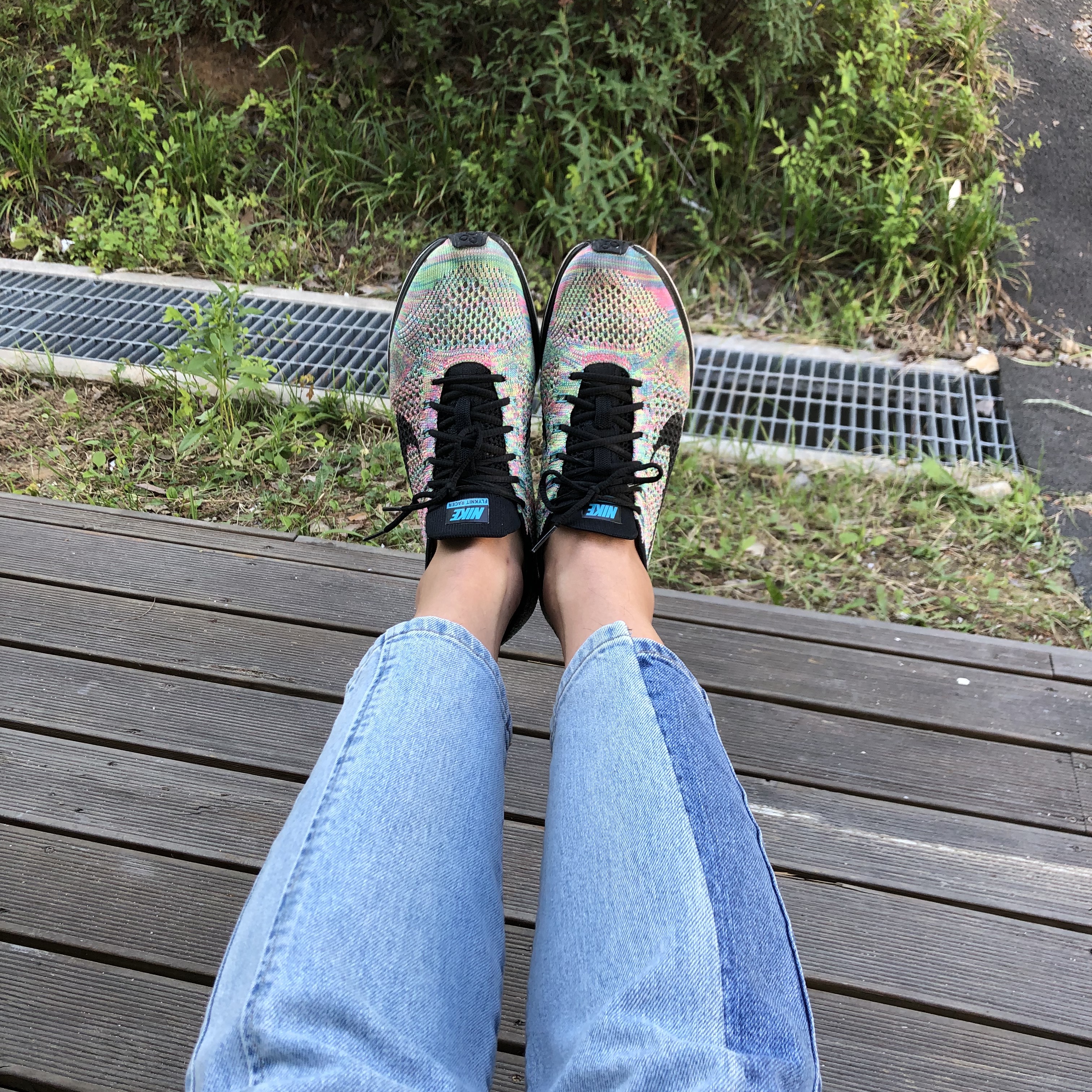 Nike Flyknit Racer Multi-Color 2.0 (2015/2017) 착용 스타일