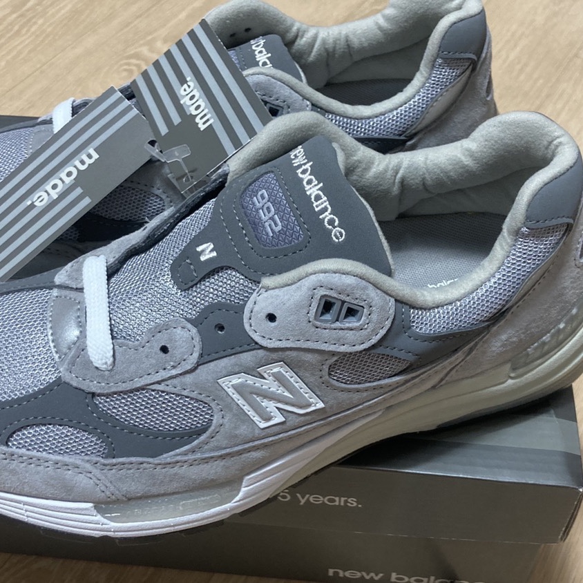 New Balance 992 Made in USA Grey - D Standard 착용 스타일