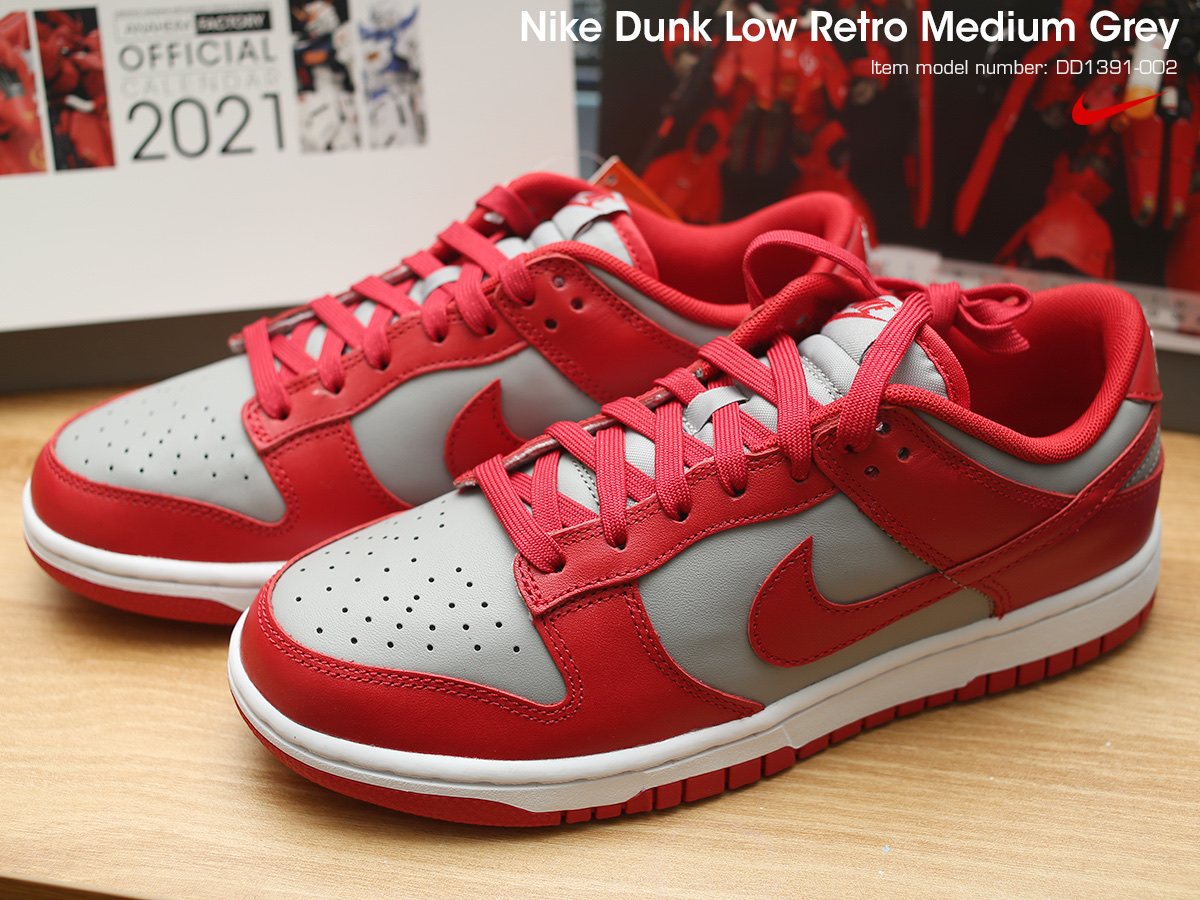 Nike Dunk Low Retro Medium Grey 착용 스타일 - 2
