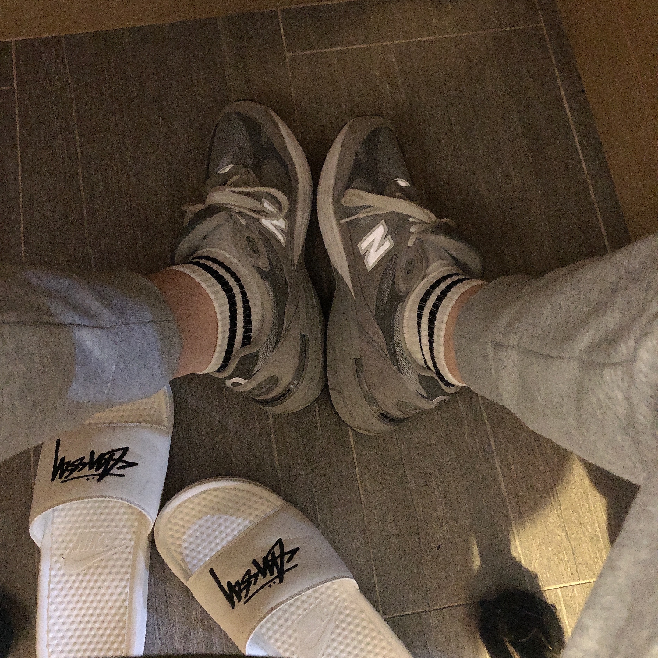 New Balance 993 Made in USA Grey - D Standard 착용 스타일