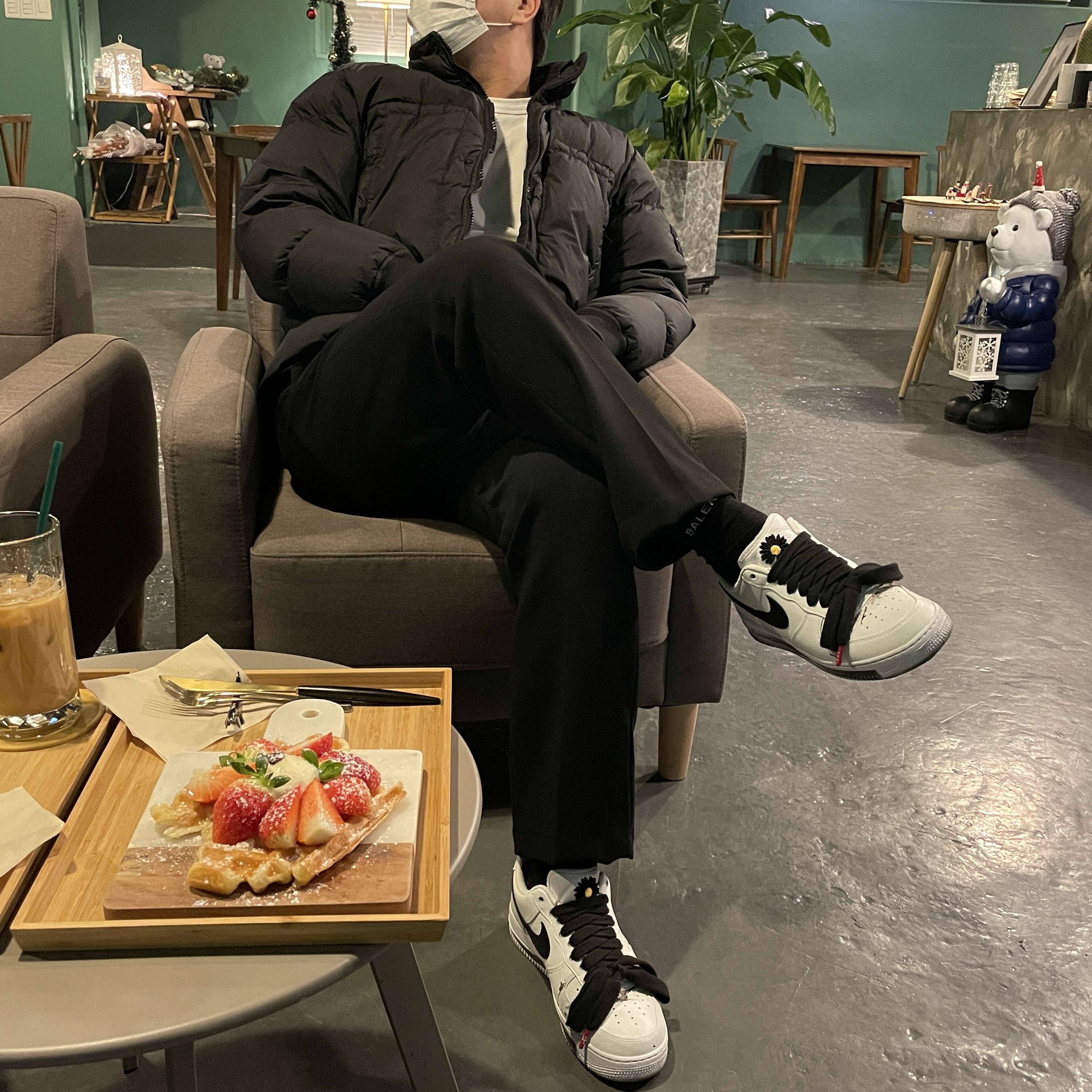 Nike x Peaceminusone Air Force 1 Low Para-Noise 2.0 착용 스타일