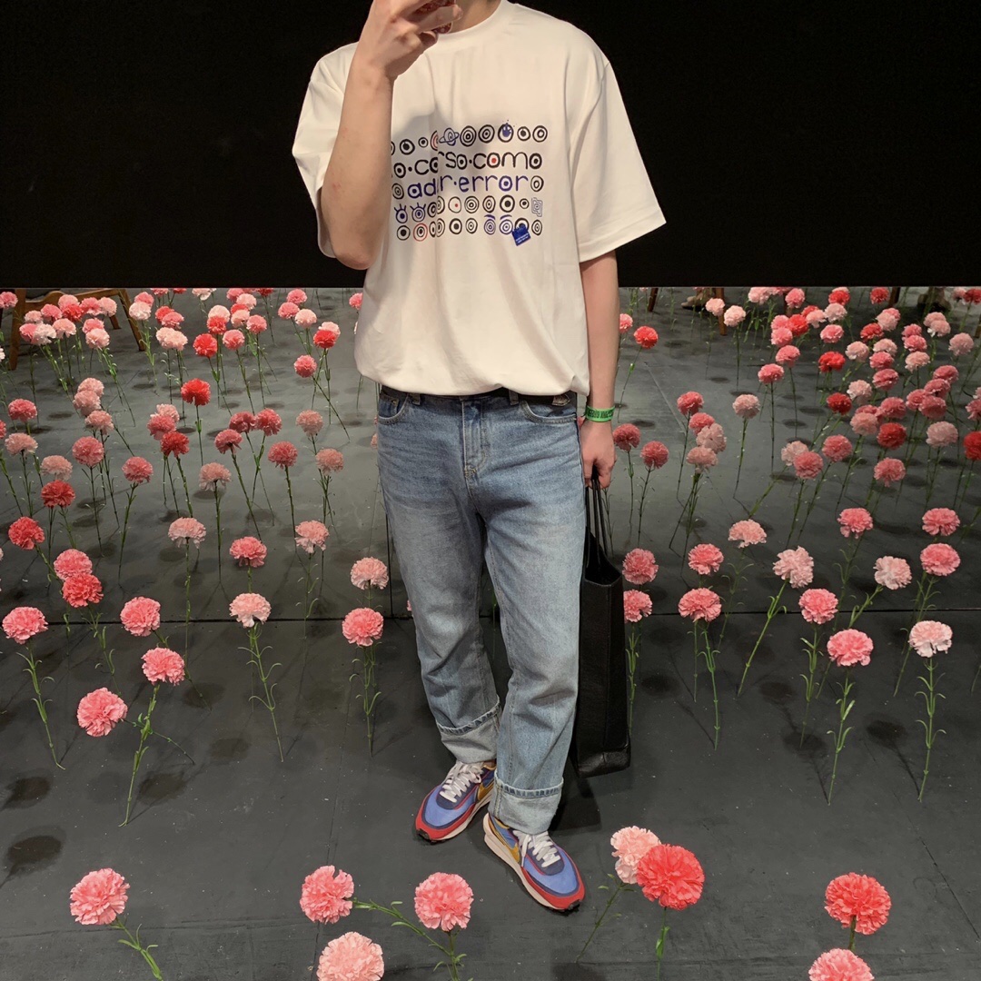 Nike x Sacai LDWaffle Blue Multi 착용 스타일