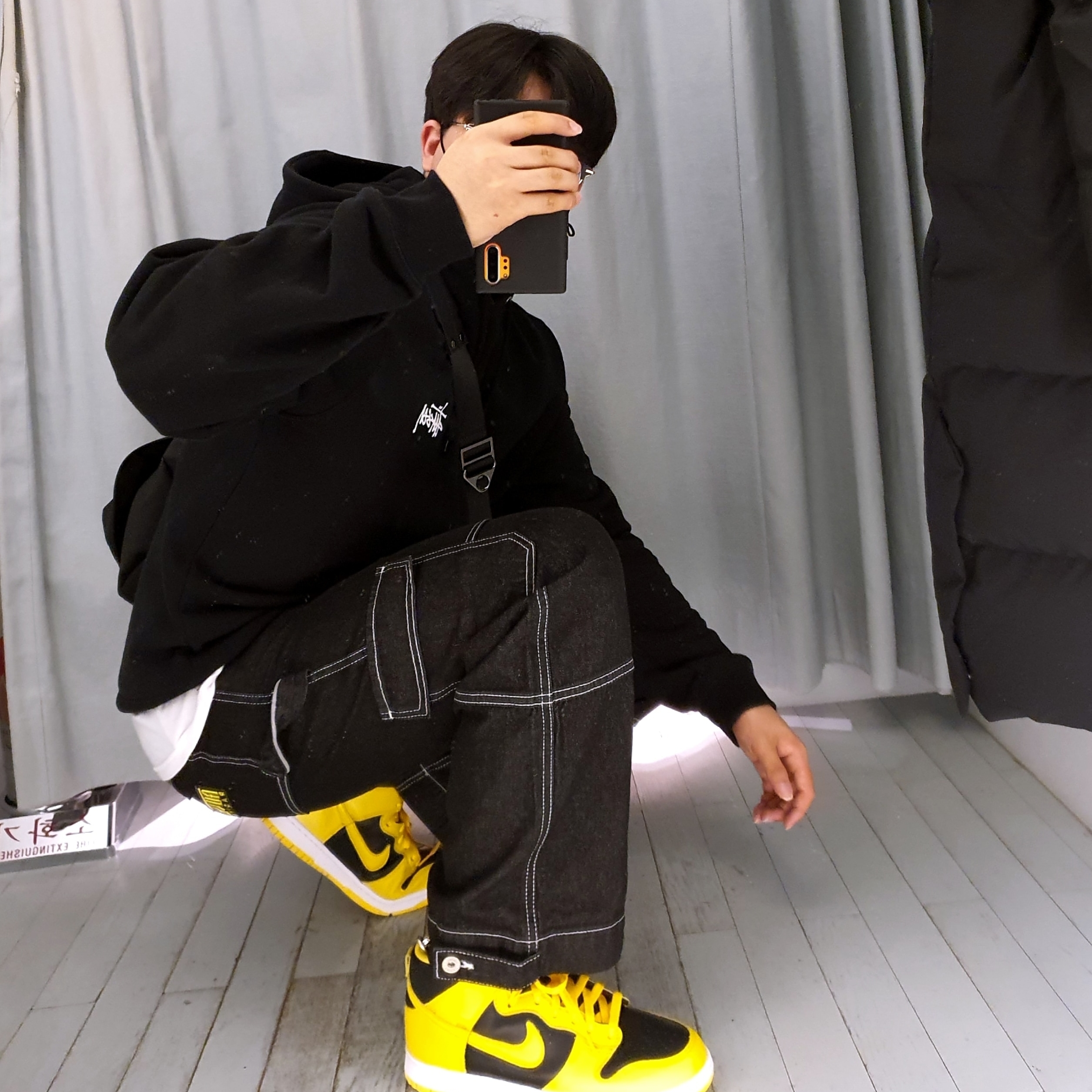 Nike Dunk High SP Varsity Maize 착용 스타일