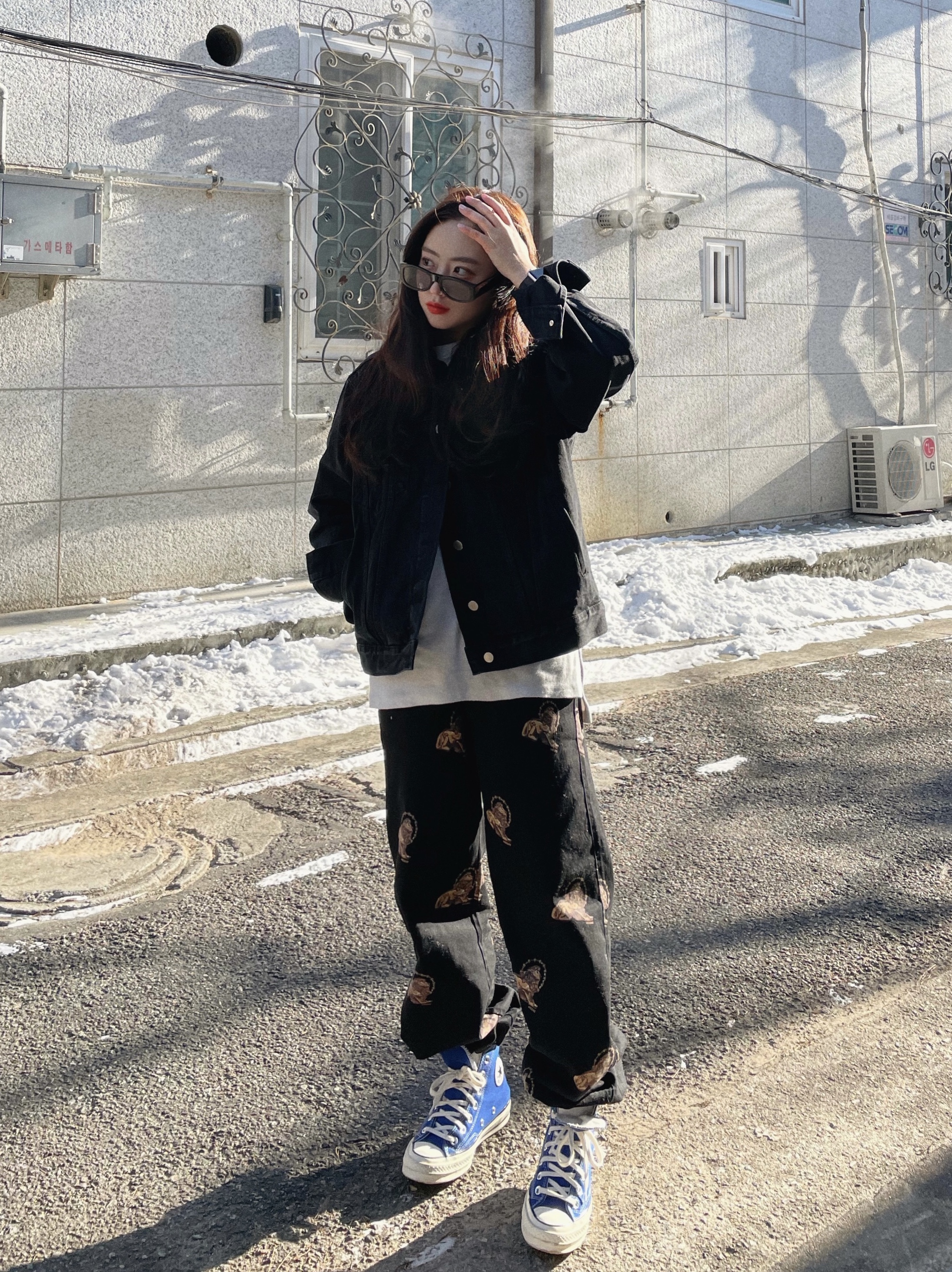 Converse Chuck 70 High True Navy 착용 스타일 - 2