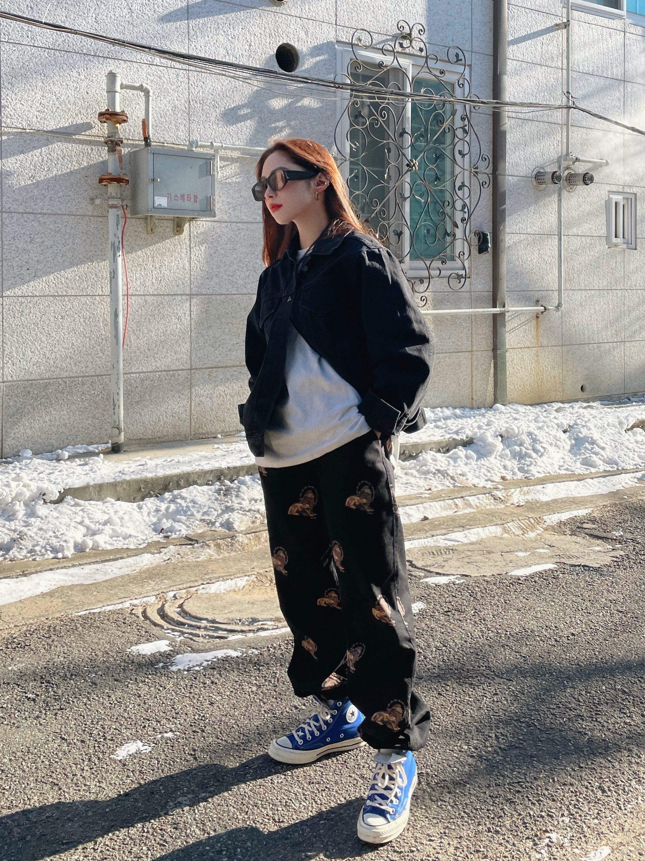 Converse Chuck 70 High True Navy 착용 스타일 - 3