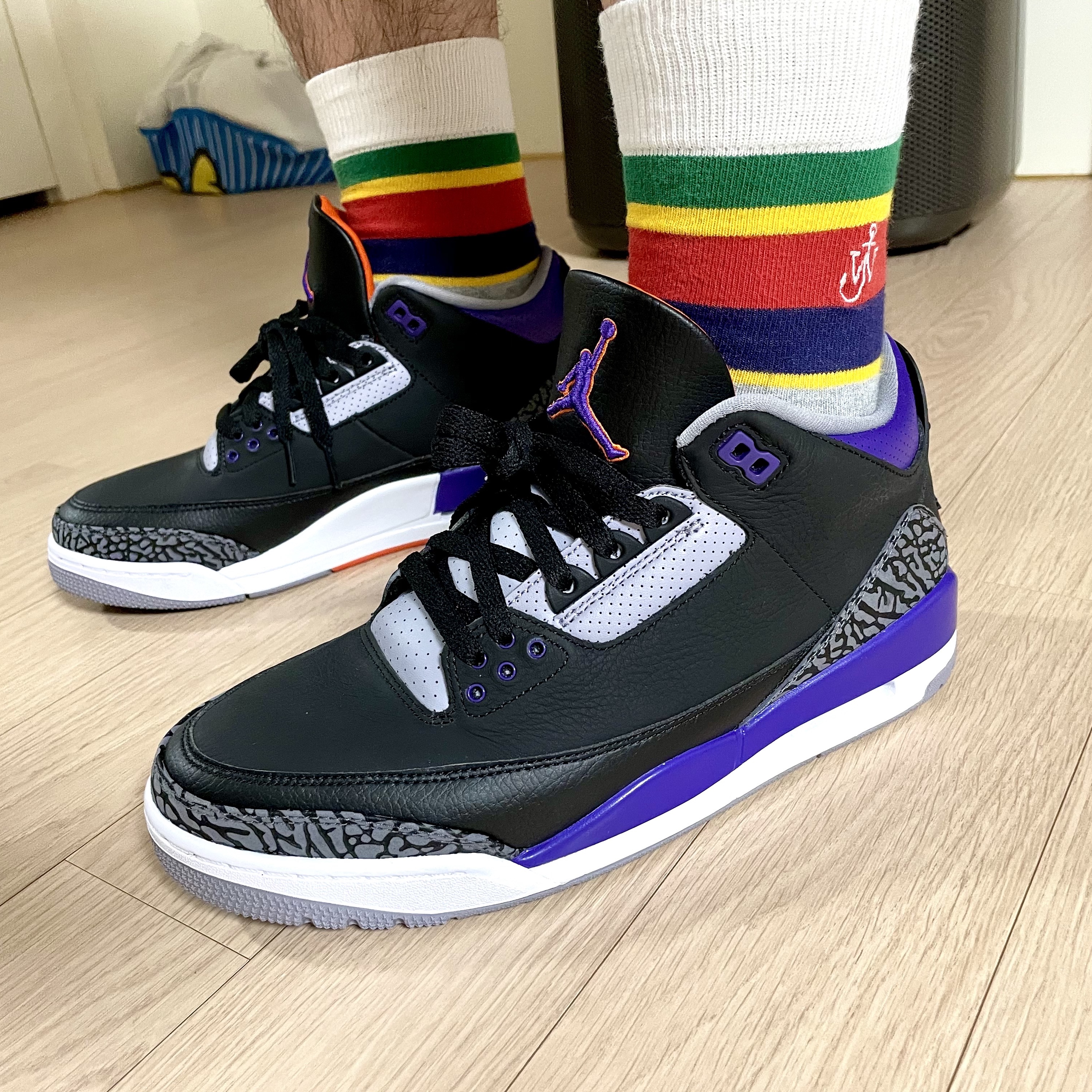 Jordan 3 Retro Court Purple 착용 스타일