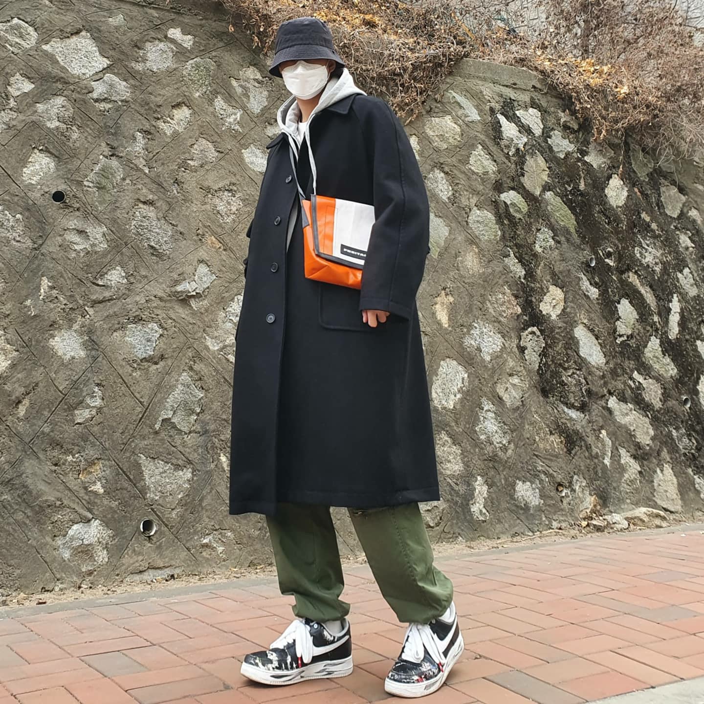 Nike x Peaceminusone Air Force 1 Low Para-Noise 착용 스타일 - 2