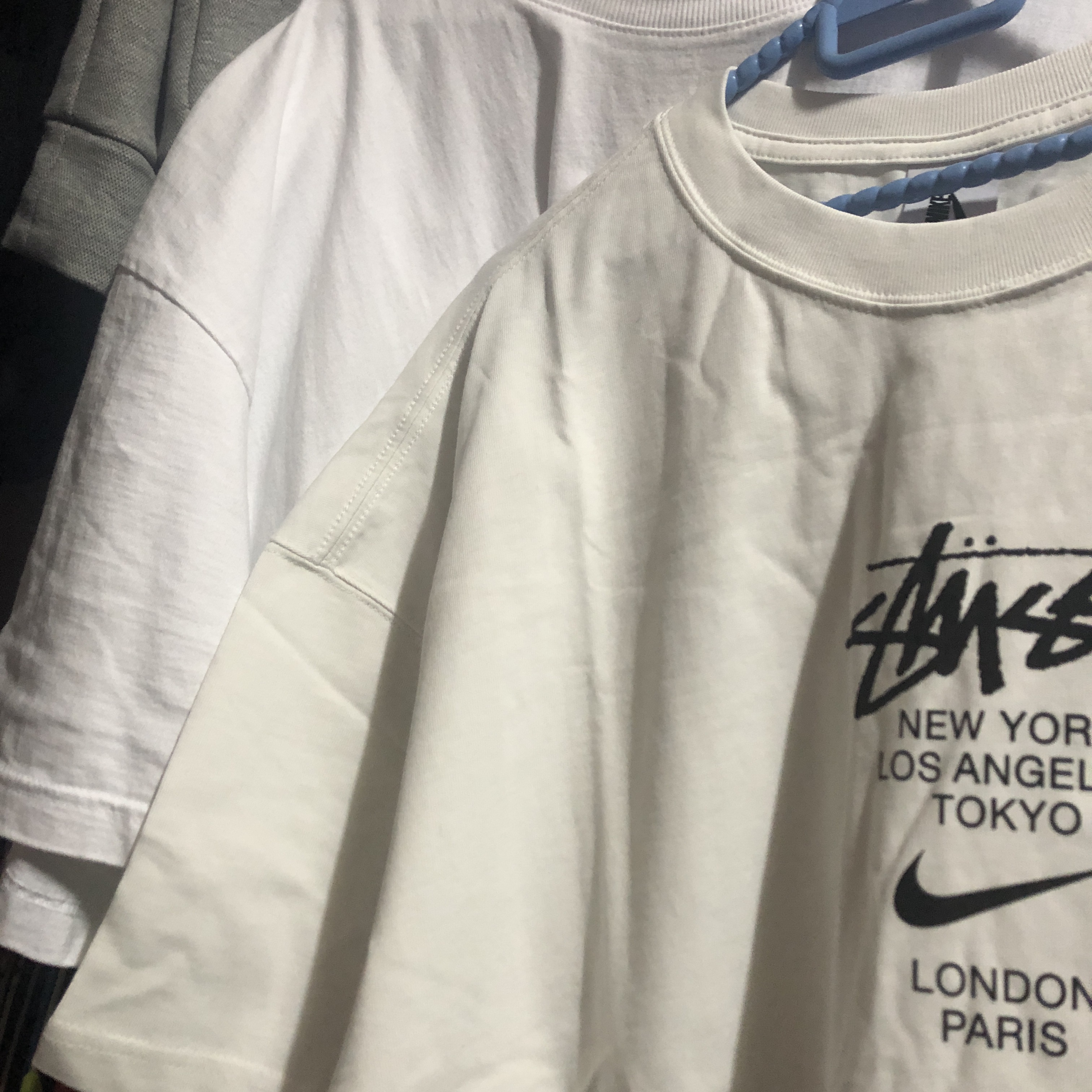 Nike x Stussy WT T-Shirt White - US/EU 착용 스타일 - 1