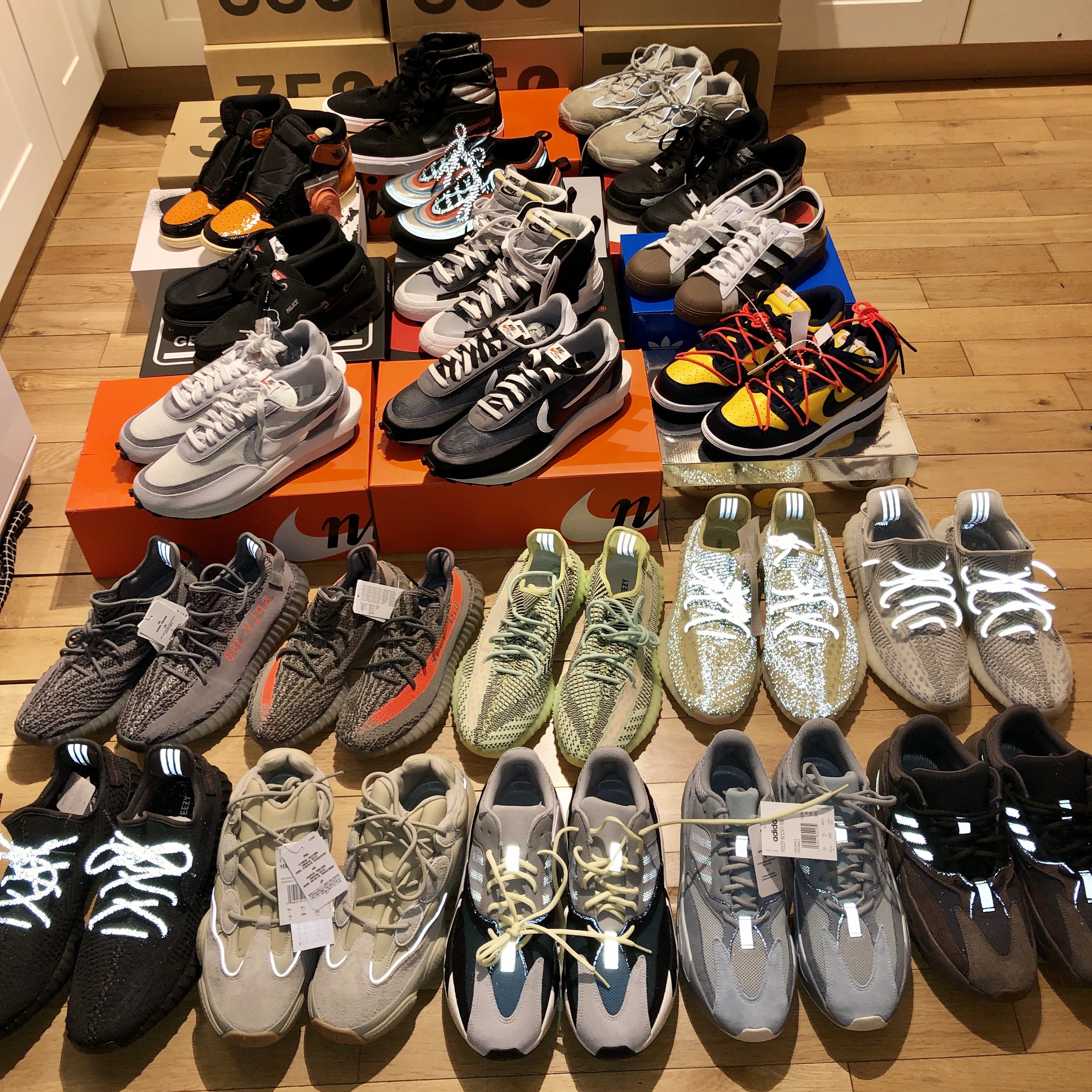 Nike x Sacai LDWaffle Black, Nike x Sacai LDWaffle Summit White 착용 스타일