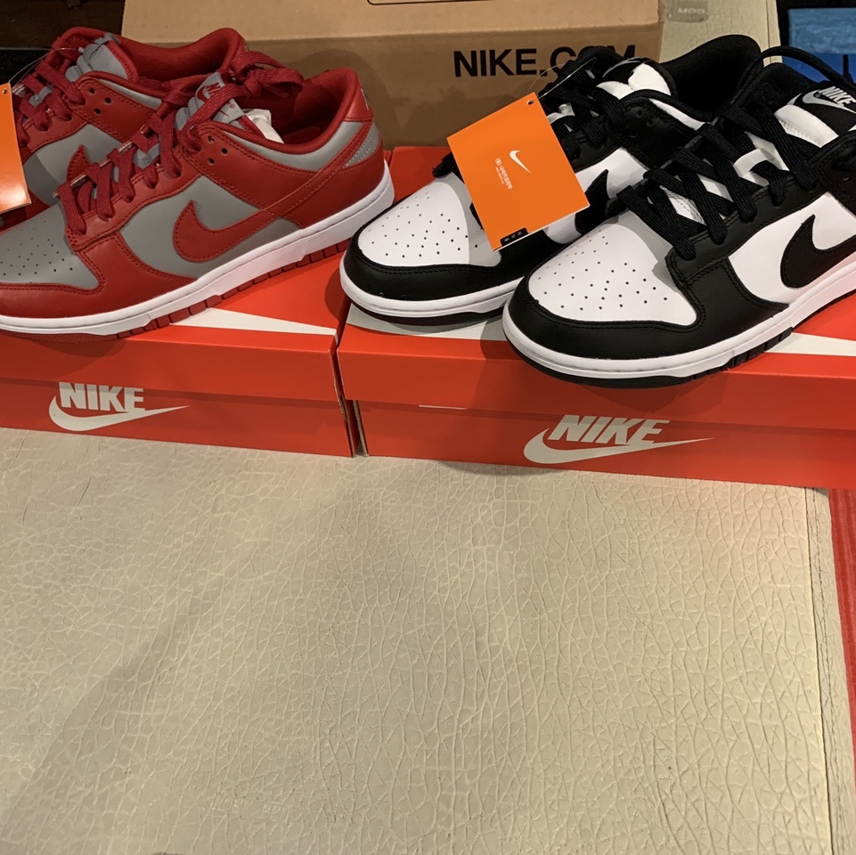 Nike Dunk Low Retro Black, Nike Dunk Low Retro Medium Grey 착용 스타일
