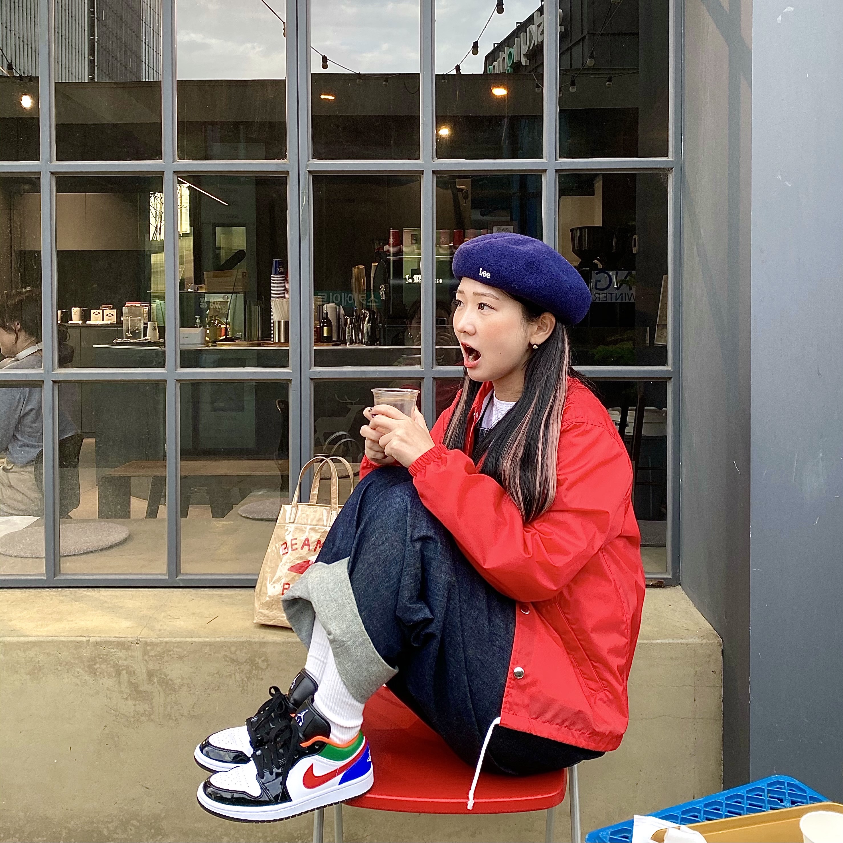 (W) Jordan 1 Low SE Multi-Color Black Toe 착용 스타일 - 1