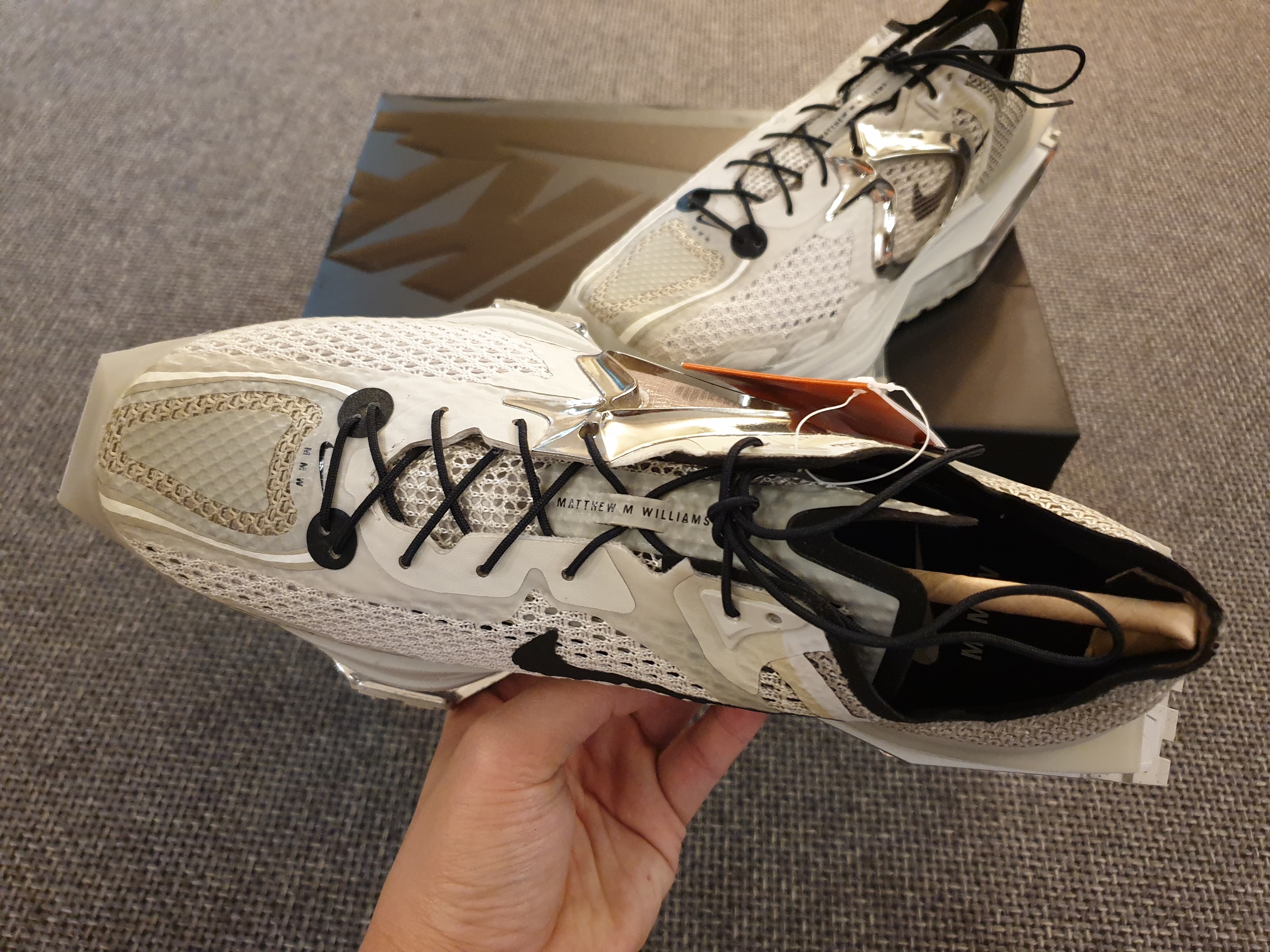 Nike x Matthew M Williams Zoom 004 Stone 착용 스타일 - 2