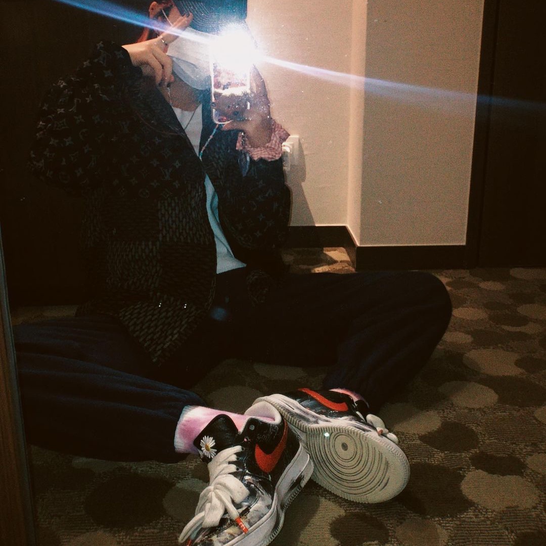 Nike x Peaceminusone Air Force 1 Low Para-Noise 착용 스타일 - 2