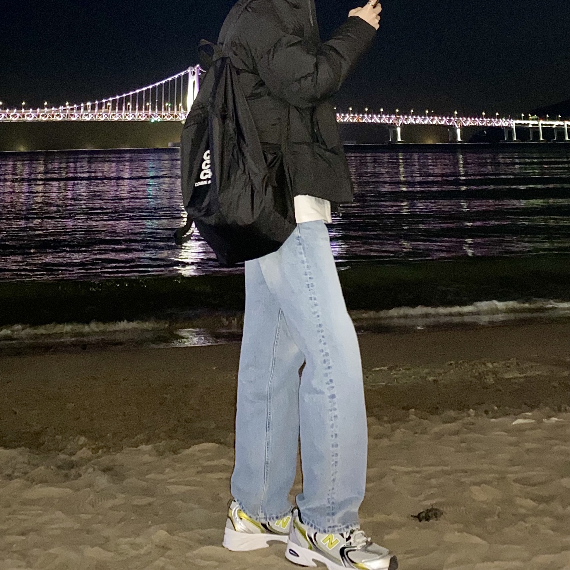 New Balance 530 Silver 착용 스타일