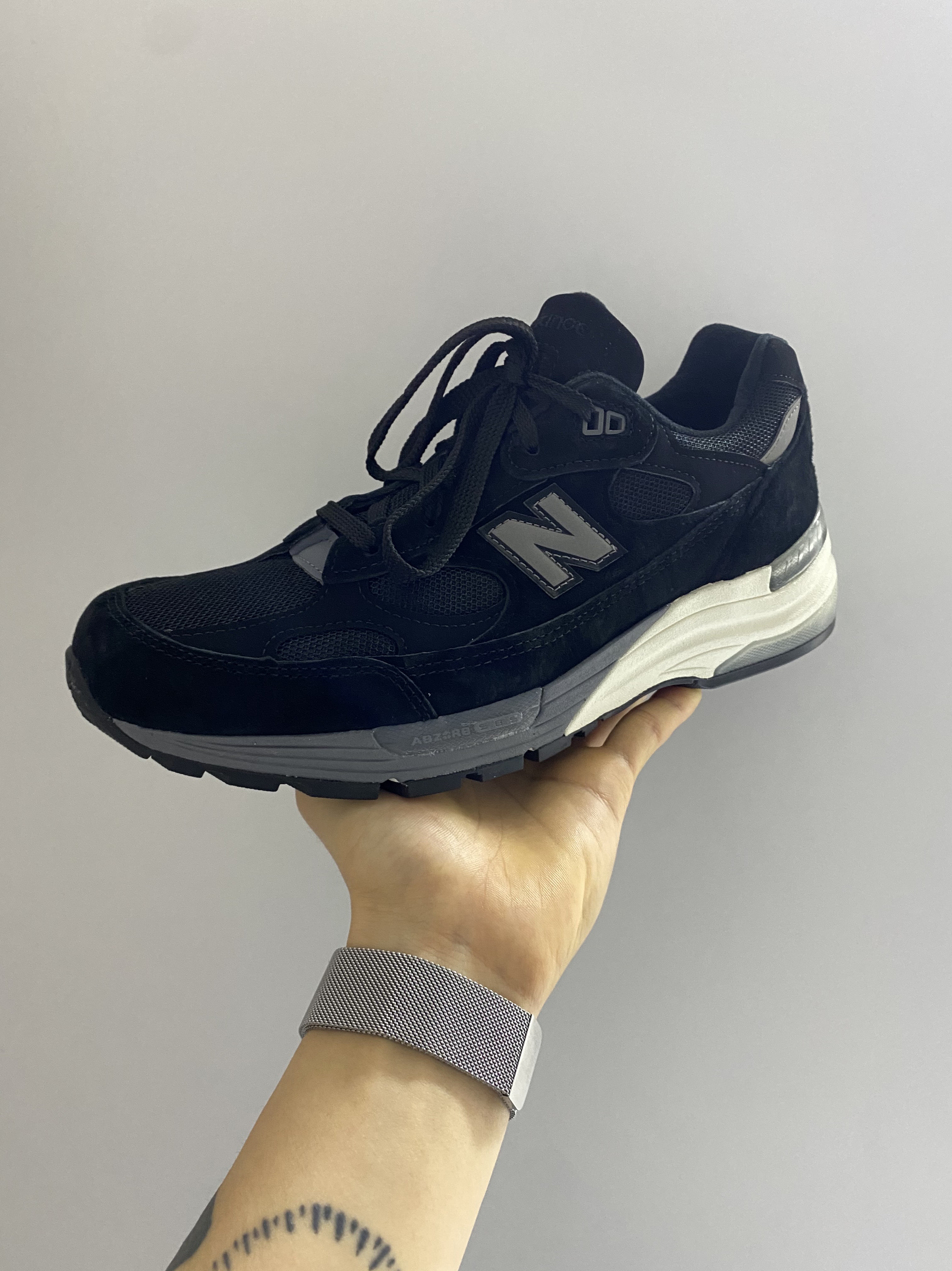 New Balance 992 Made in USA Black 착용 스타일