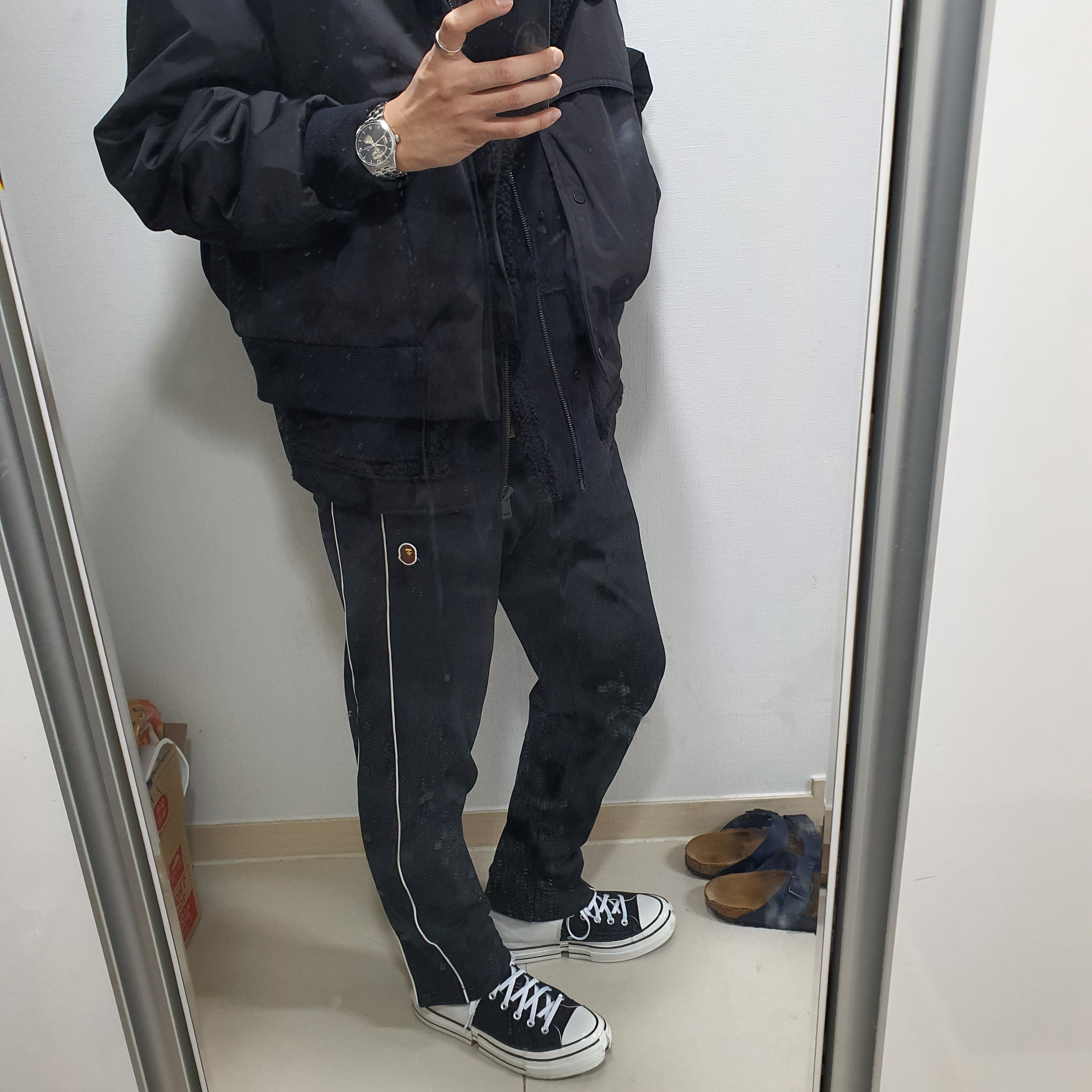 Converse x Feng Chen Wang Chuck 70 2-in-1 Natural Ivory Black 착용 스타일