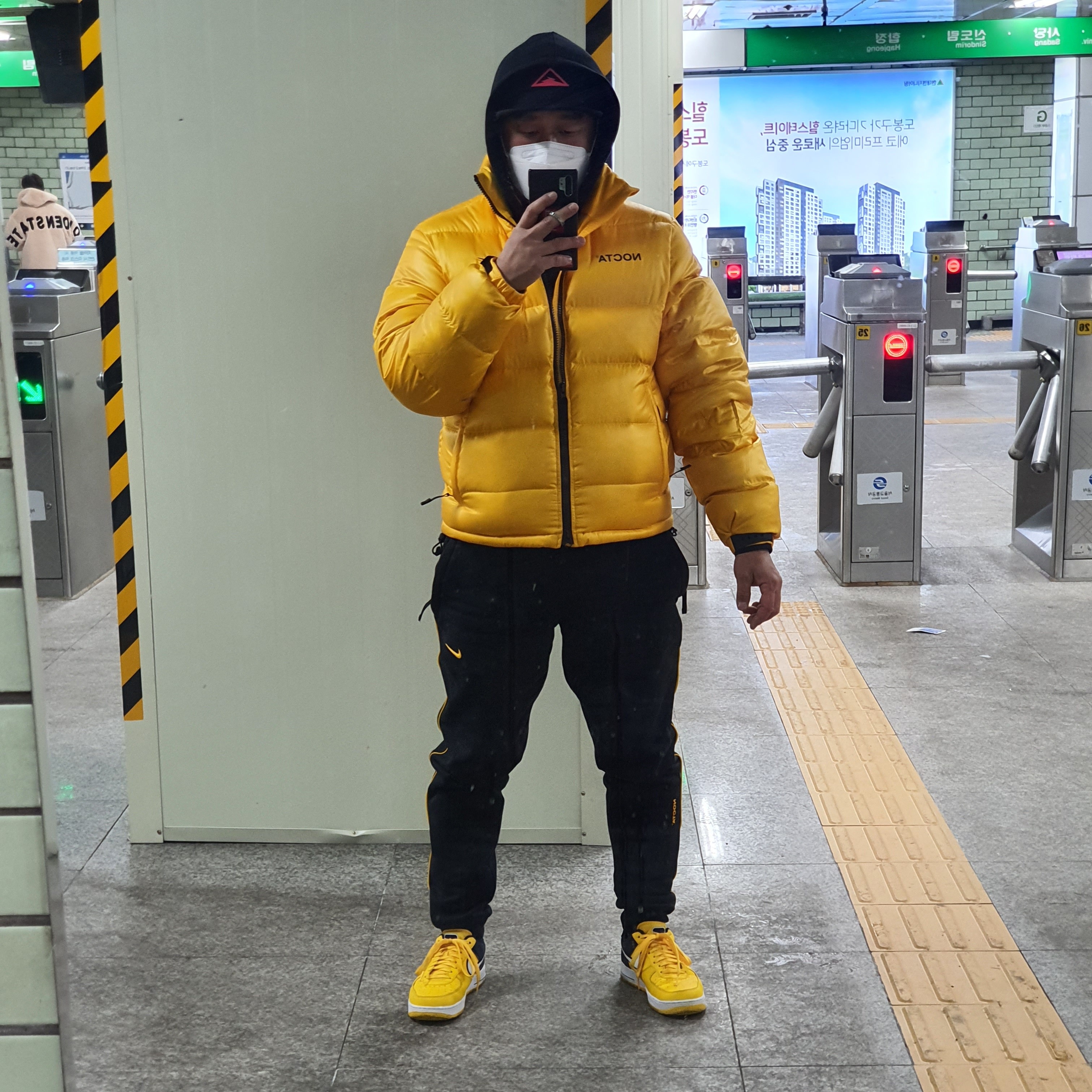 Nike x Drake Nocta Essential Hoodie Black - Asia, Nike x Drake Nocta Fleece Pants Black - US/EU 착용 스타일 - 4
