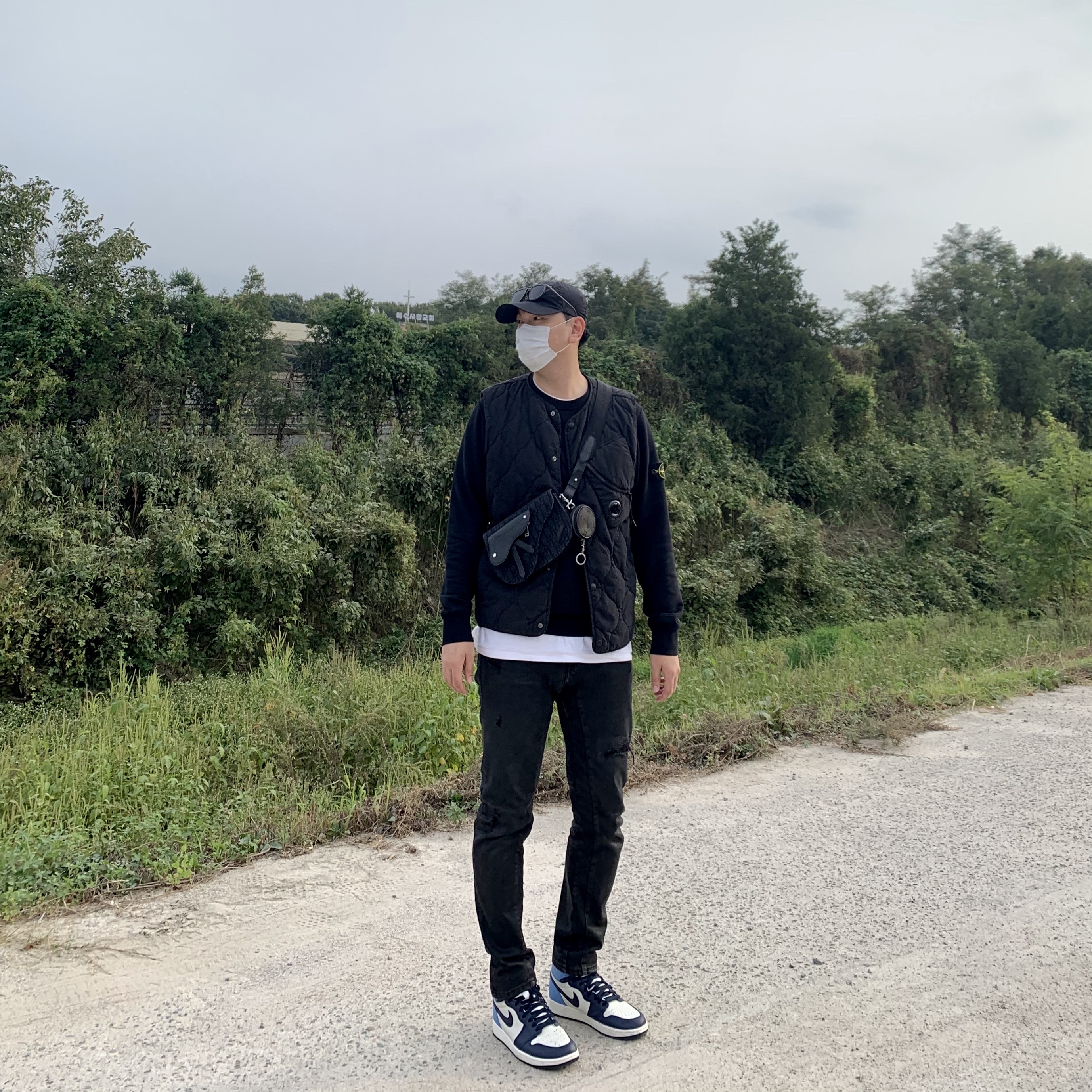 Jordan 1 Retro High Obsidian UNC 착용 스타일