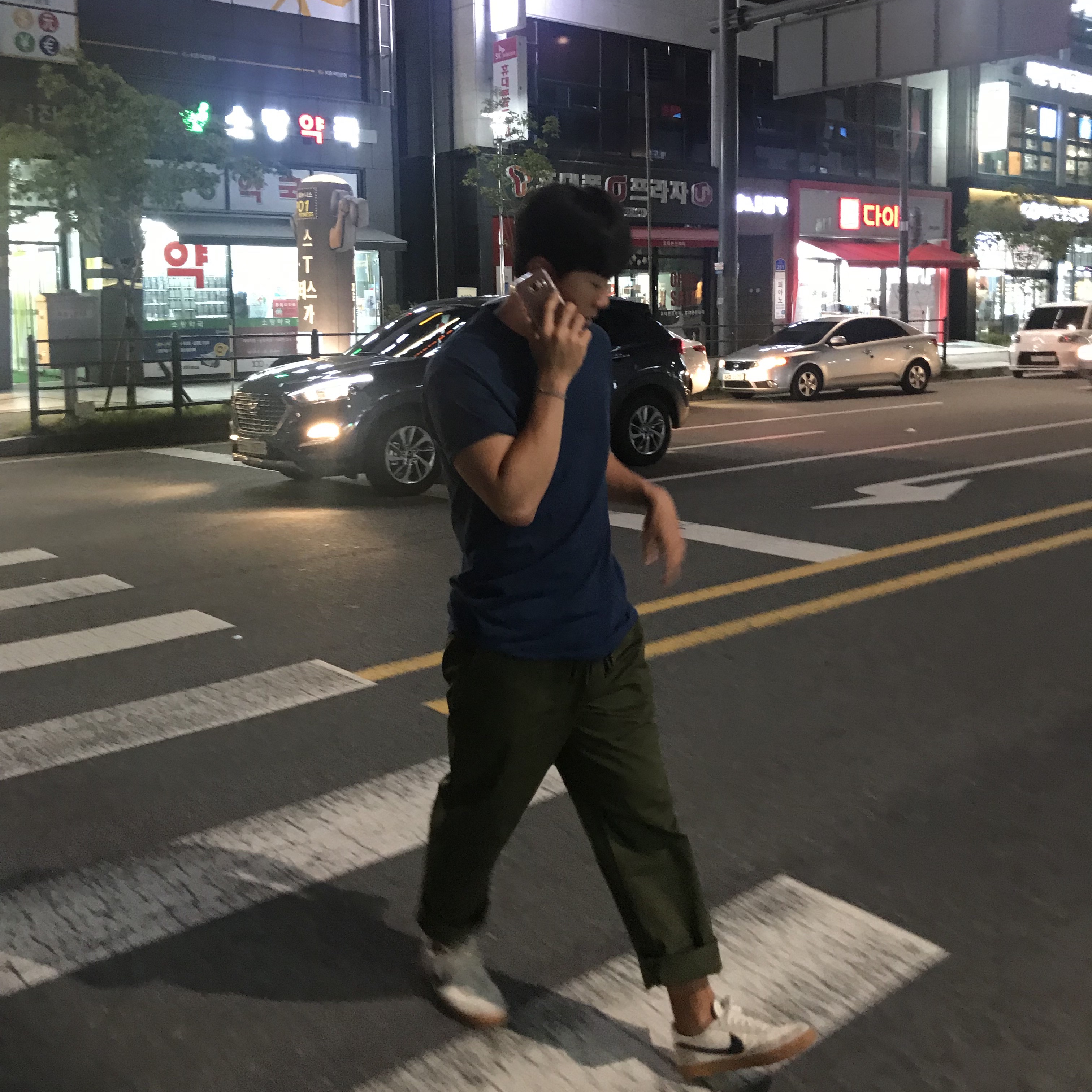 Nike x J.Crew Killshot 2 Sail Midnight Navy 착용 스타일