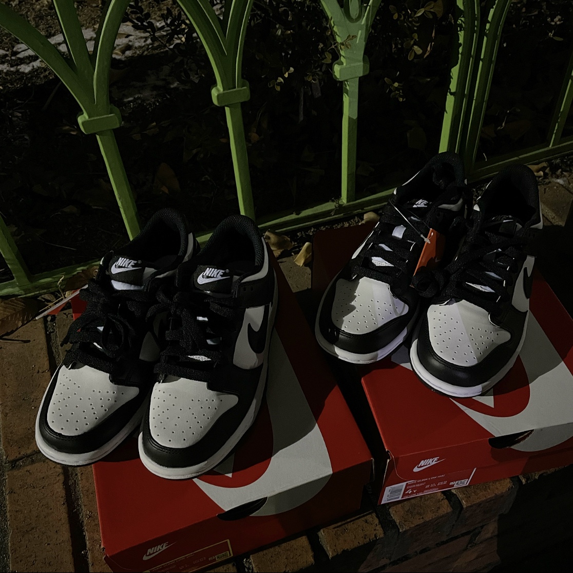 (GS) Nike Dunk Low Black 착용 스타일