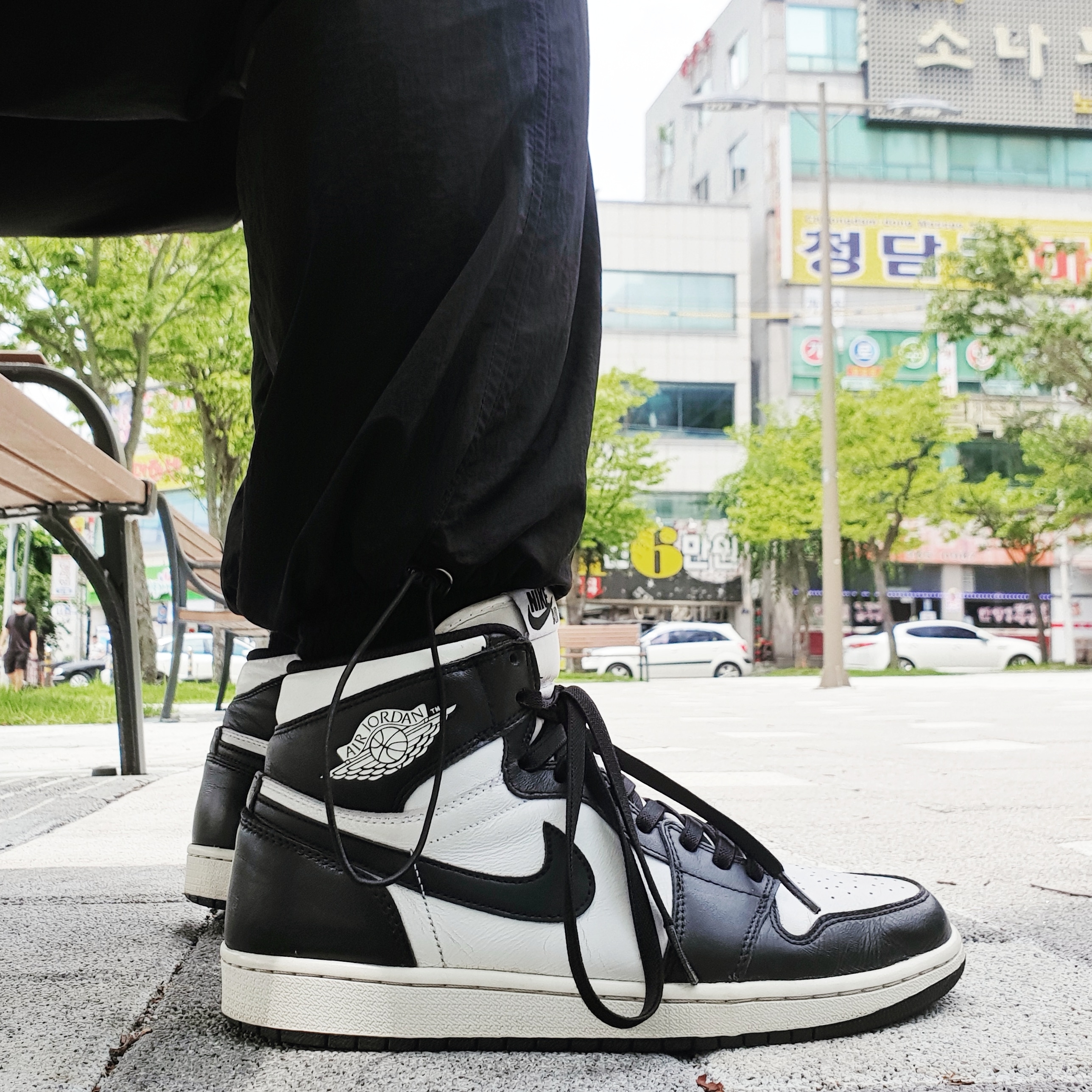 Jordan 1 Retro High OG Black White 2014 착용 스타일
