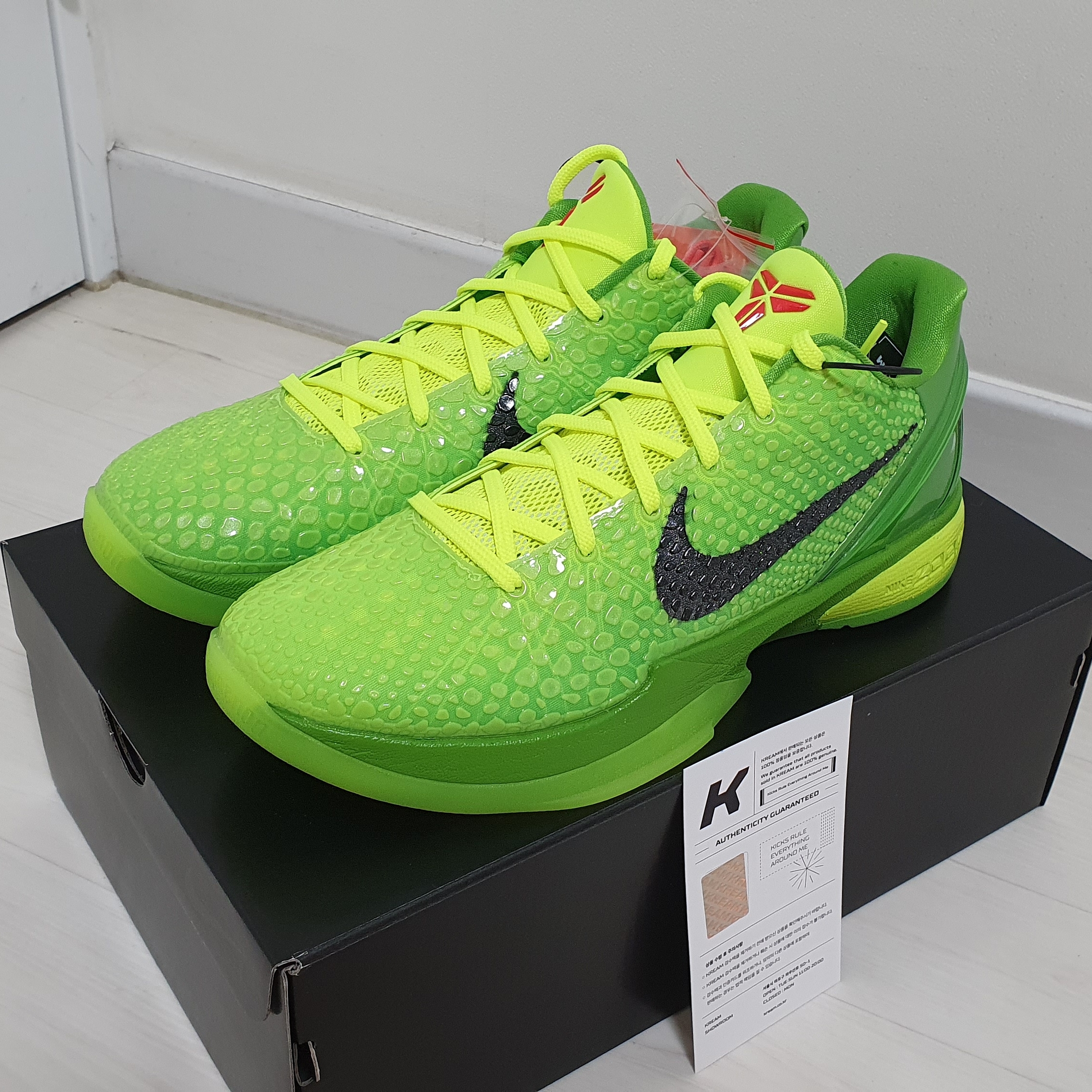 Nike Kobe 6 Protro Green Apple 착용 스타일