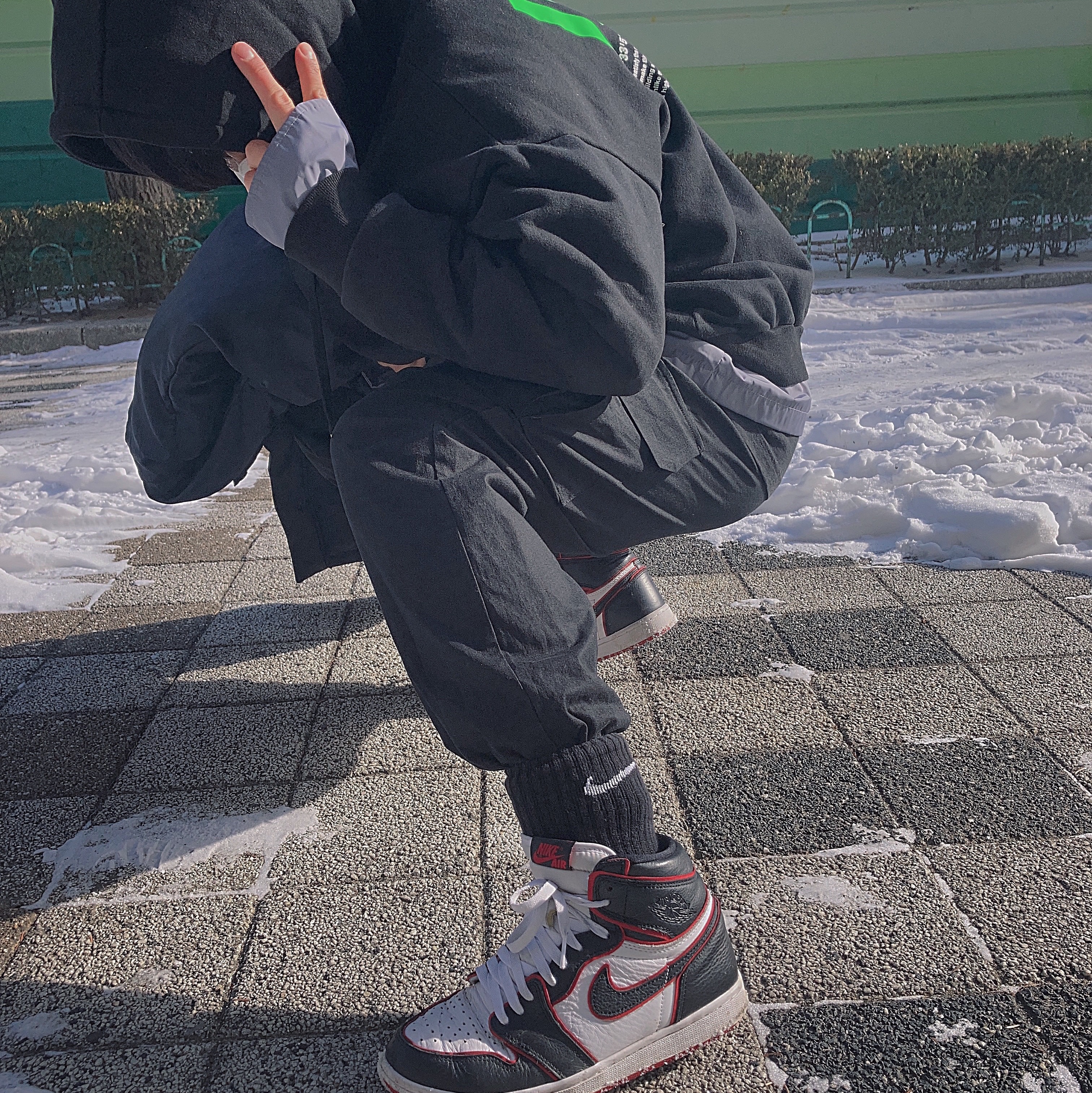 Jordan 1 Retro High OG Bloodline 착용 스타일