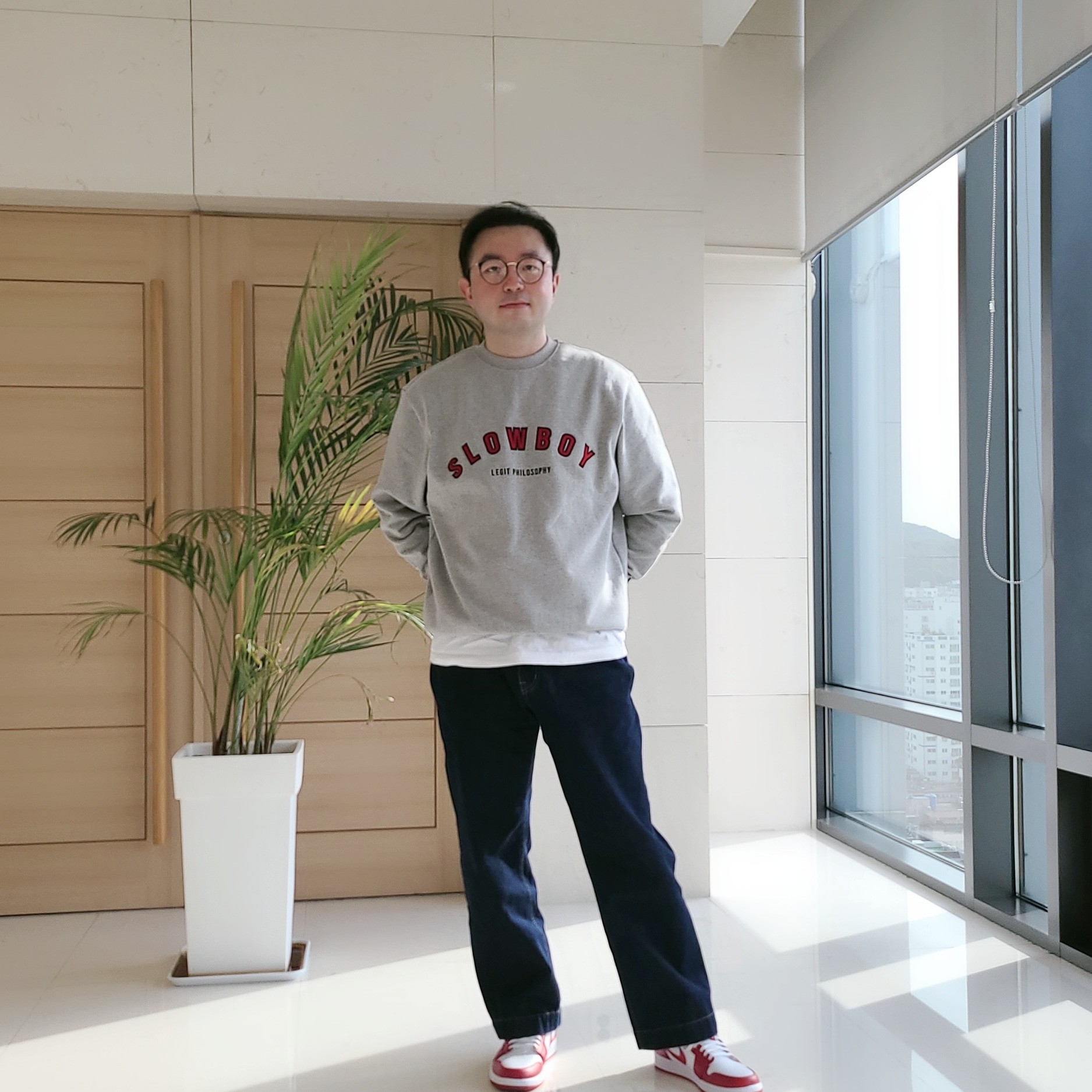 Jordan 1 Low Gym Red White 착용 스타일