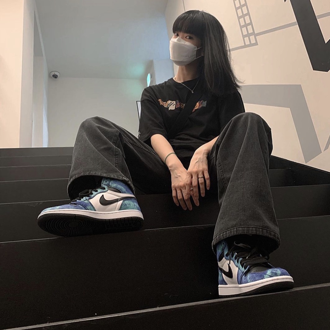 (W) Jordan 1 Retro High Tie-Dye 착용 스타일