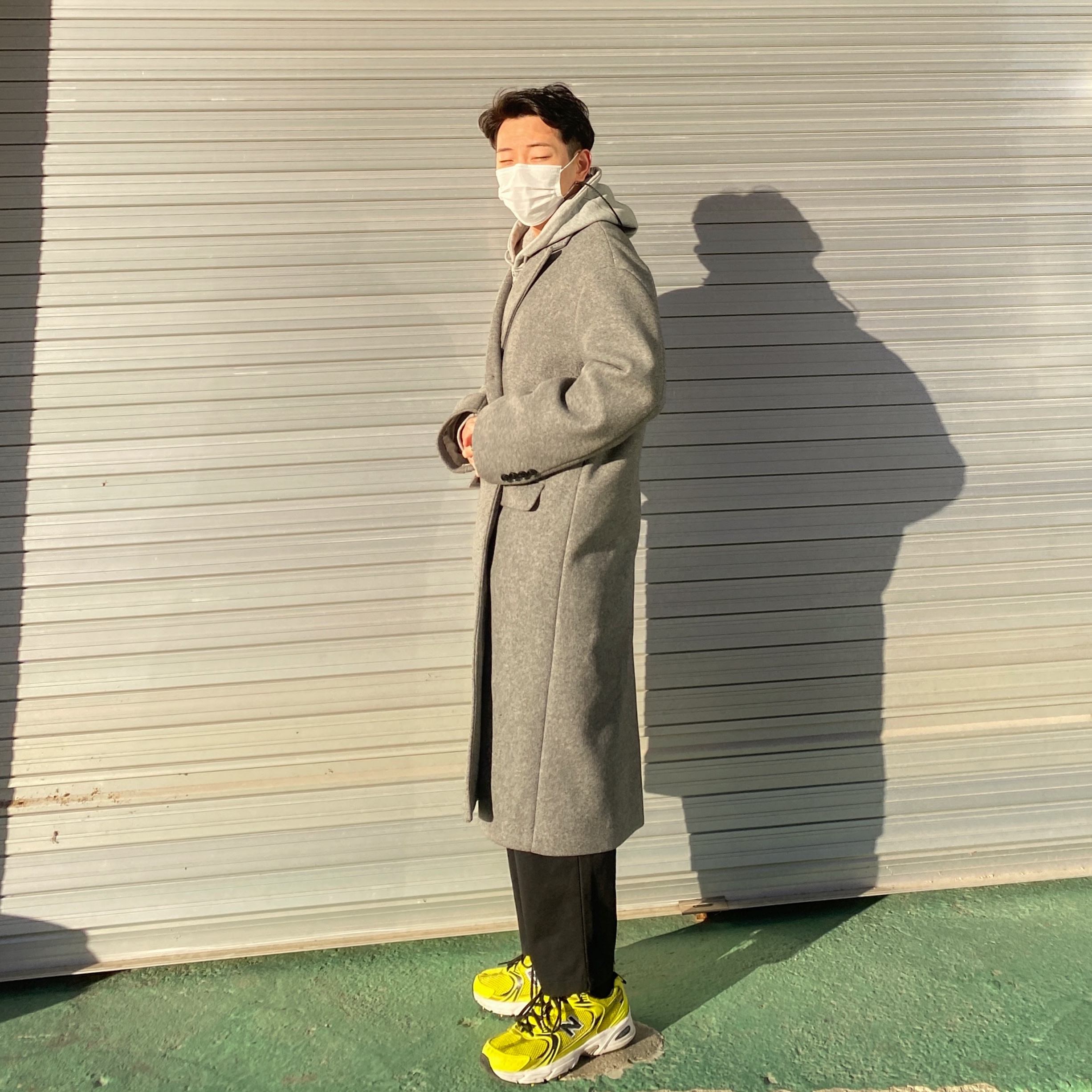 New Balance 530 Yellow 착용 스타일