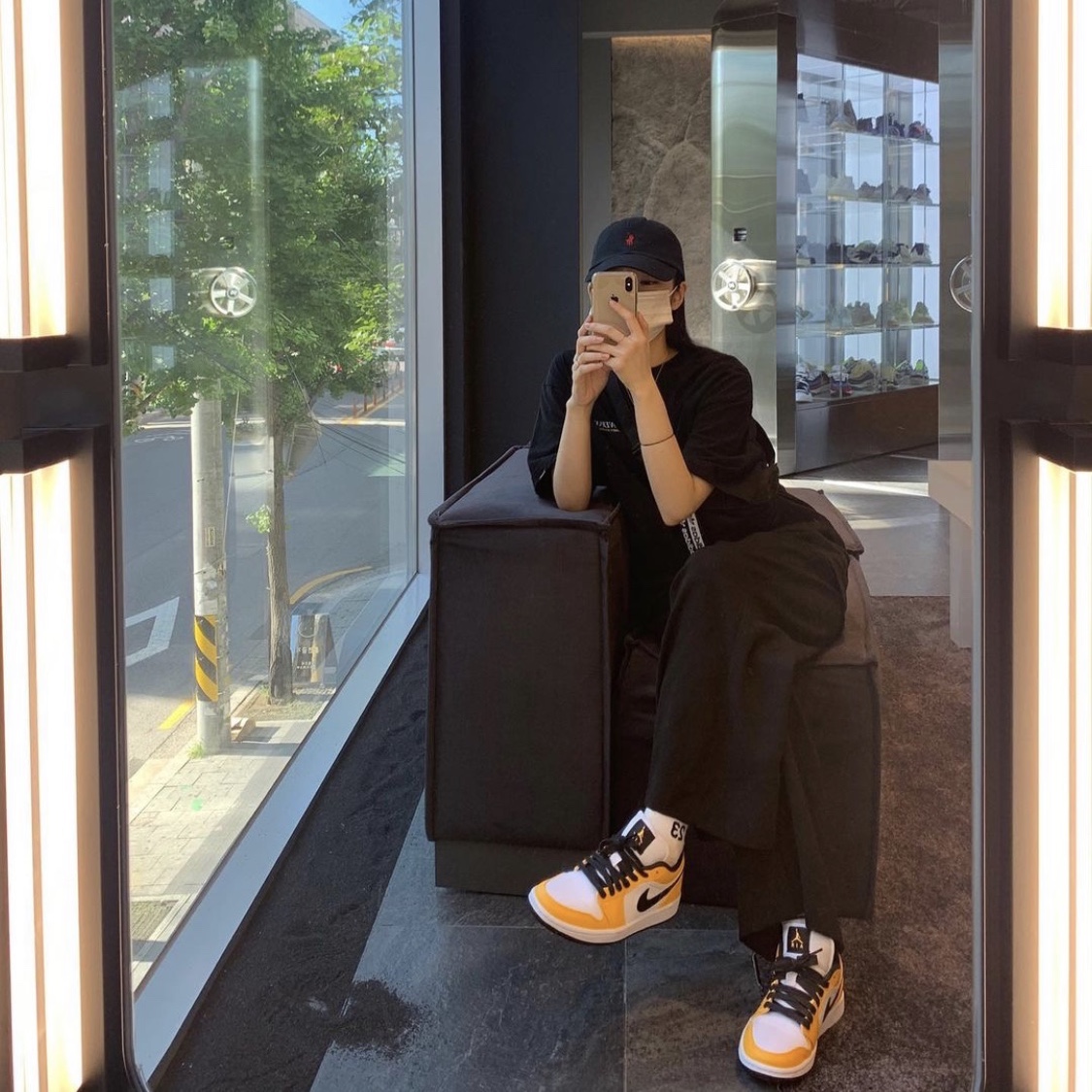 (W) Jordan 1 Low SE Laser Orange 착용 스타일