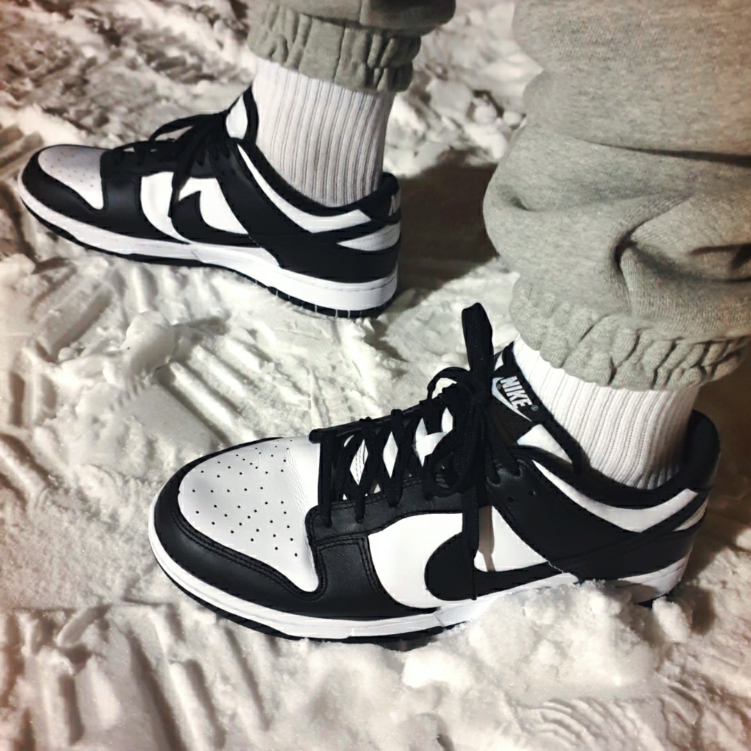 Nike Dunk Low Retro Black 착용 스타일 - 5